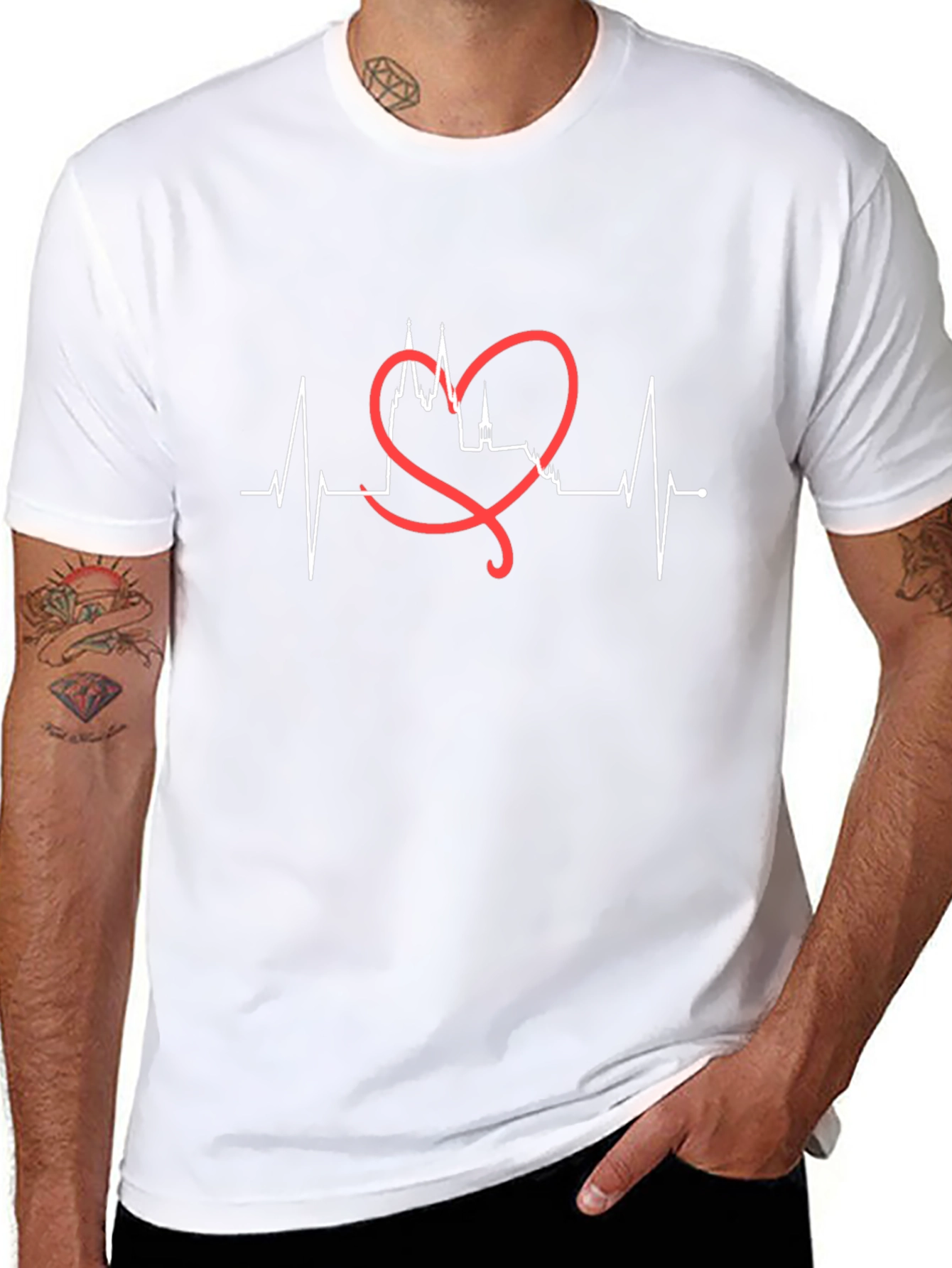 Love Prague Heartbeat T-Shirt