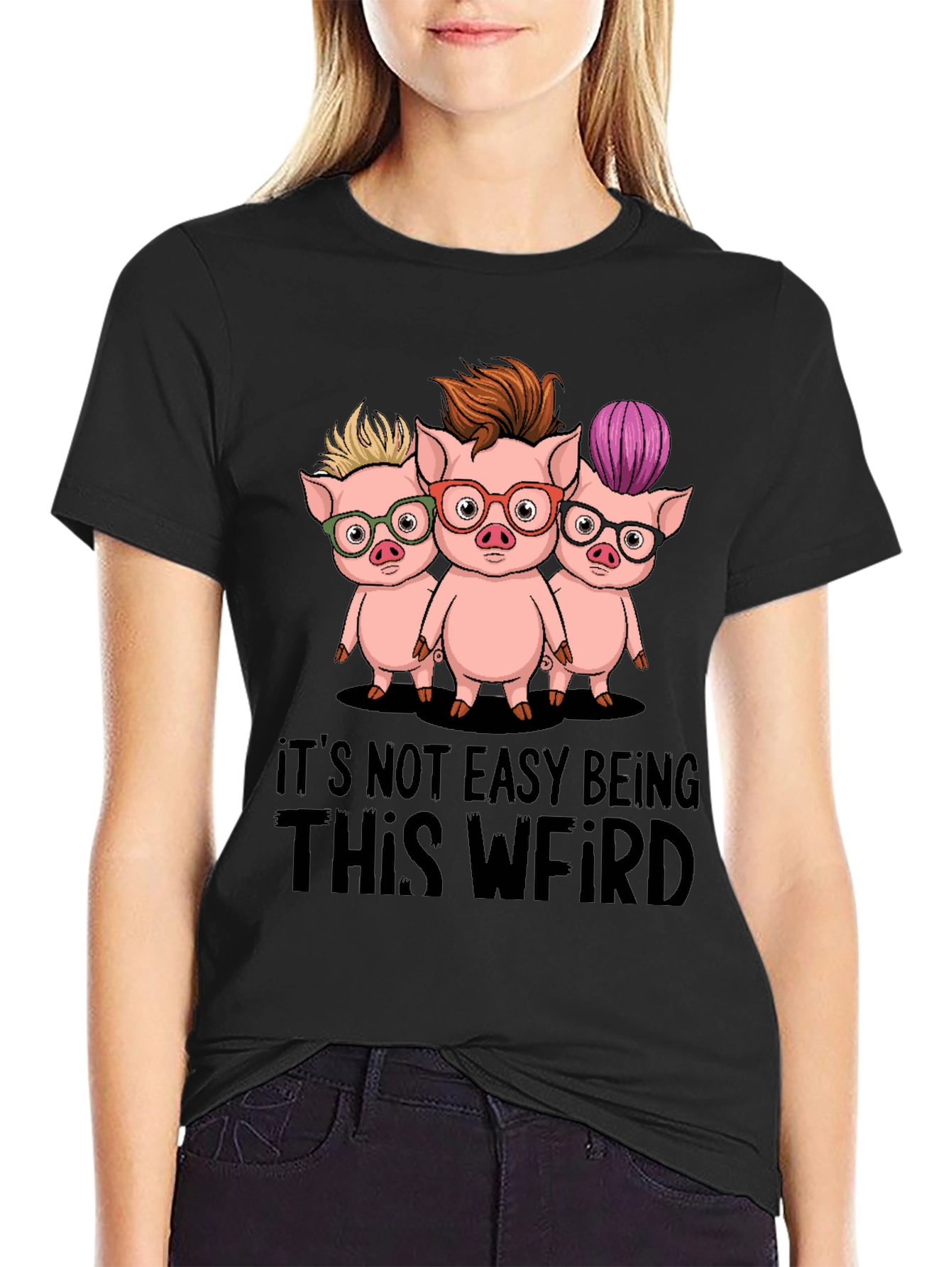 Funny Its Not Easy Being This Weird Pig T-Shirt