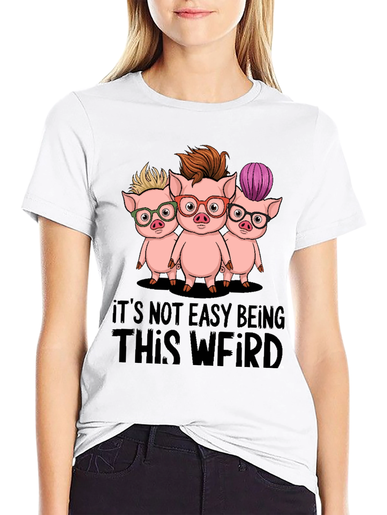 Funny Its Not Easy Being This Weird Pig T-Shirt