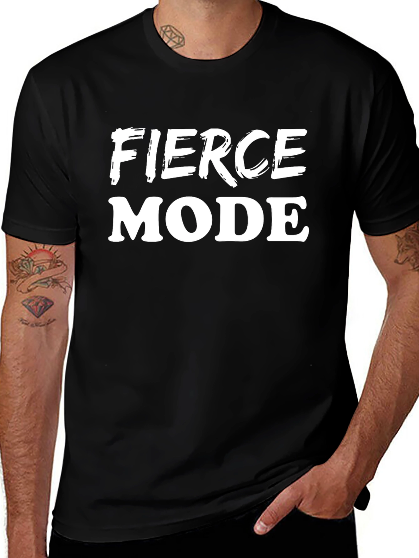 Fierce Mode Black T-Shirt