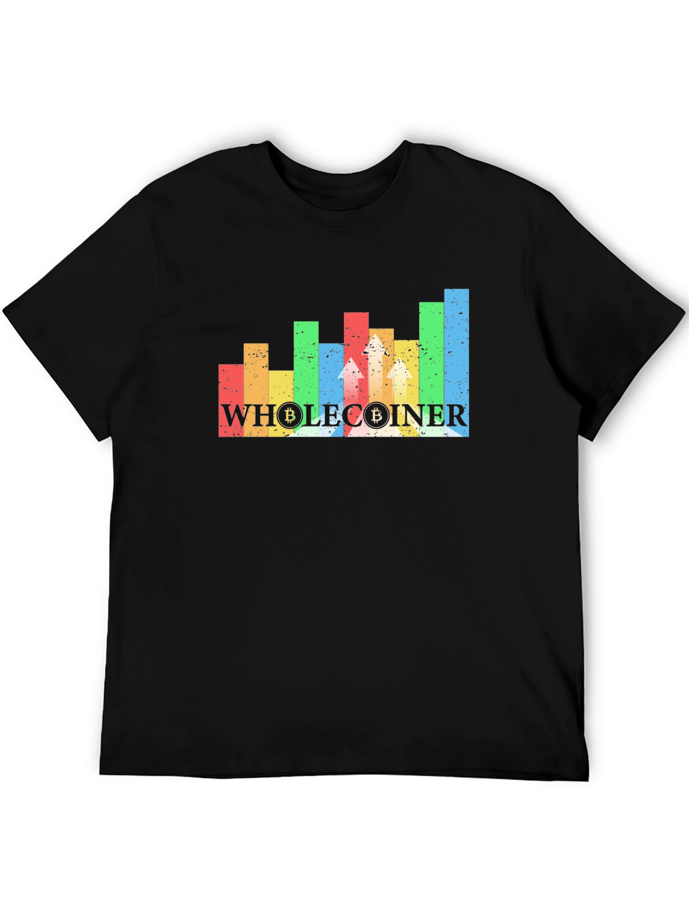 Wholecoiner Bitcoin Crypto Black T-Shirt