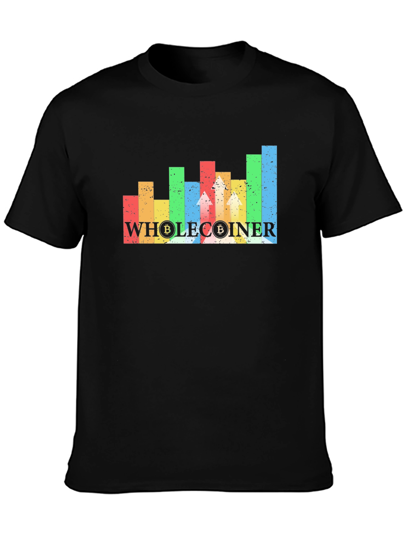 Wholecoiner Bitcoin Crypto Black T-Shirt