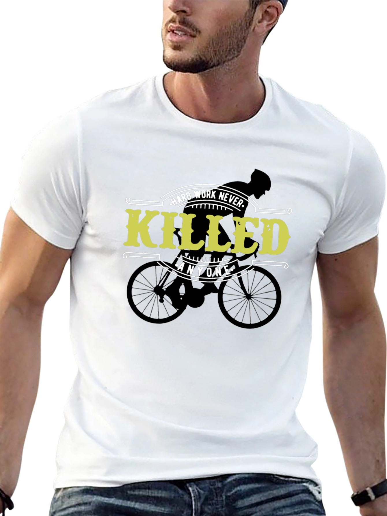 Hard Work Never Killed Anyone Cycling T-Shirt
