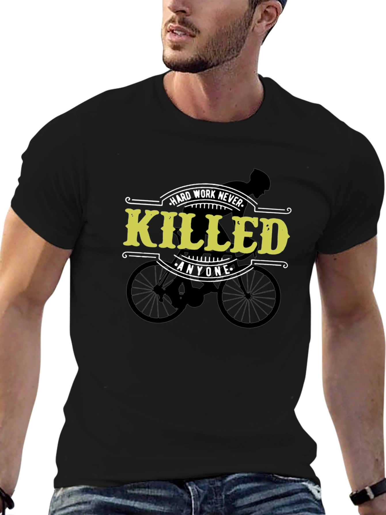 Hard Work Never Killed Anyone Cycling T-Shirt