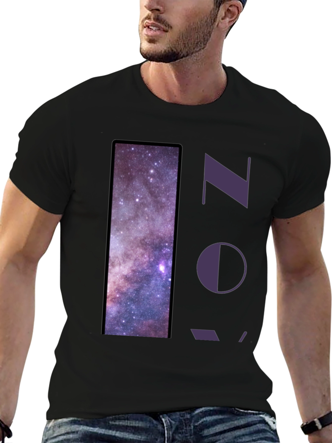 Nebula Print Graphic Tee - Stylish Unisex T-Shirt