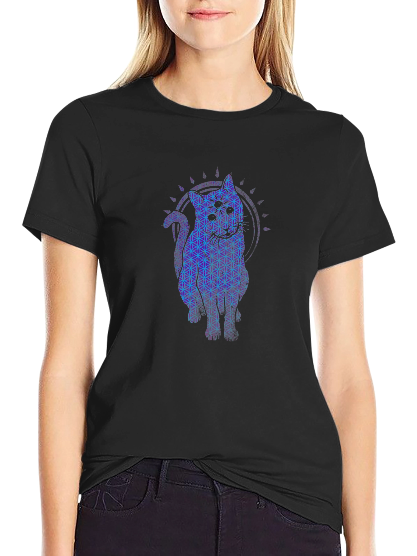 Mystic Cat Graphic Tee - Stylish Comfort Fit