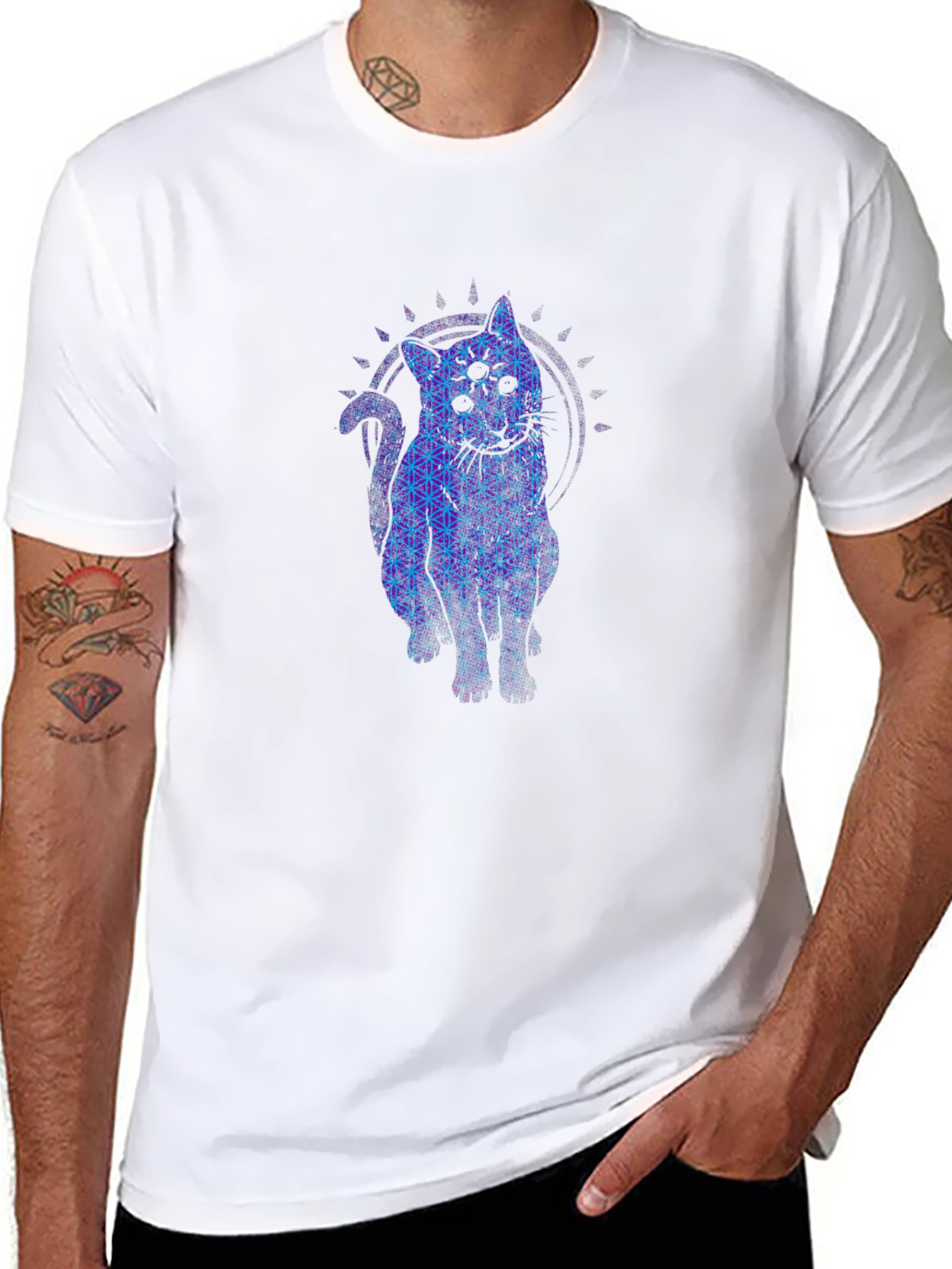 Mystic Cat Graphic Tee - Stylish Comfort Fit