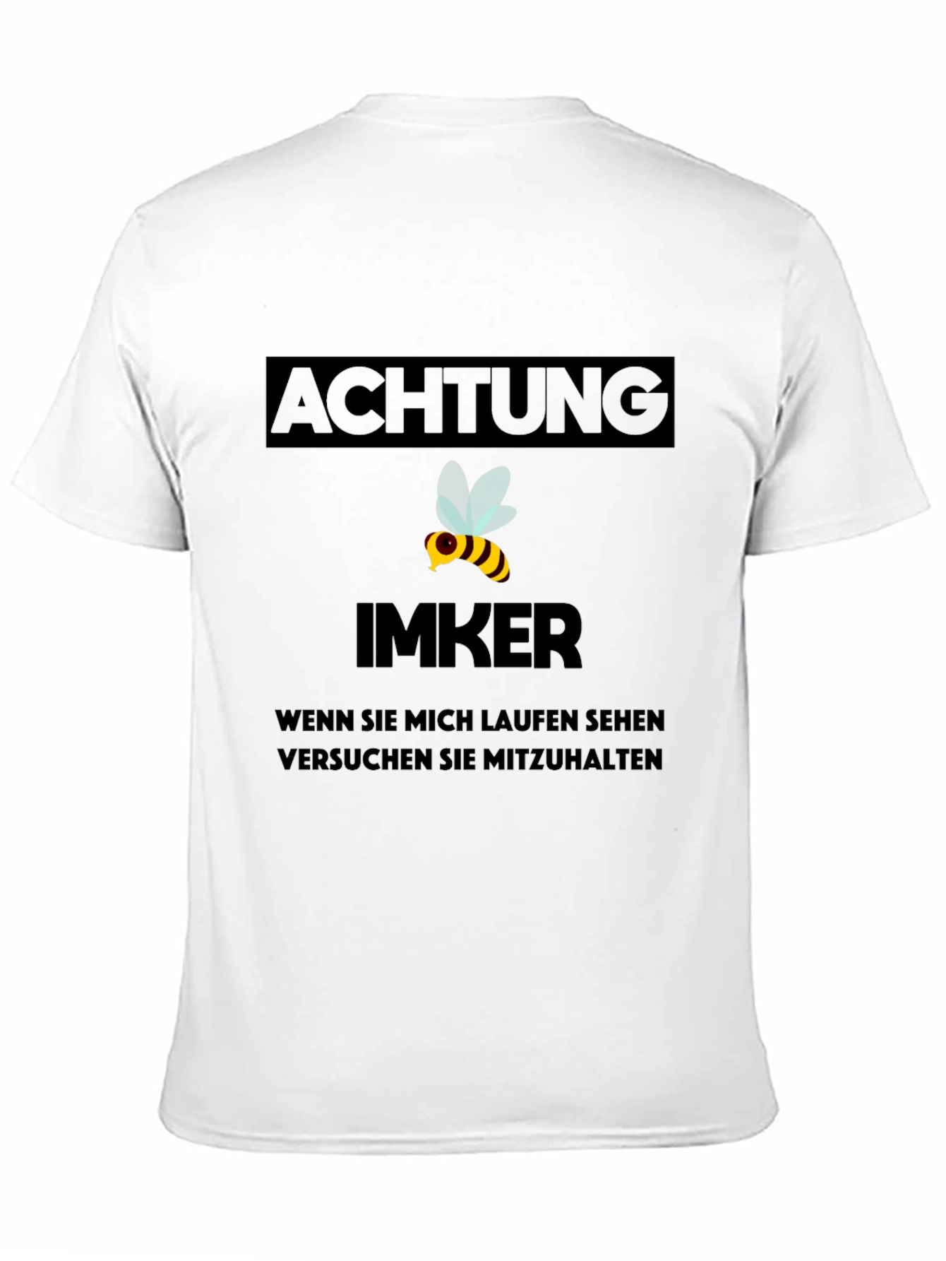 Achtung Imker T-Shirt - Beekeeper Warning Tee