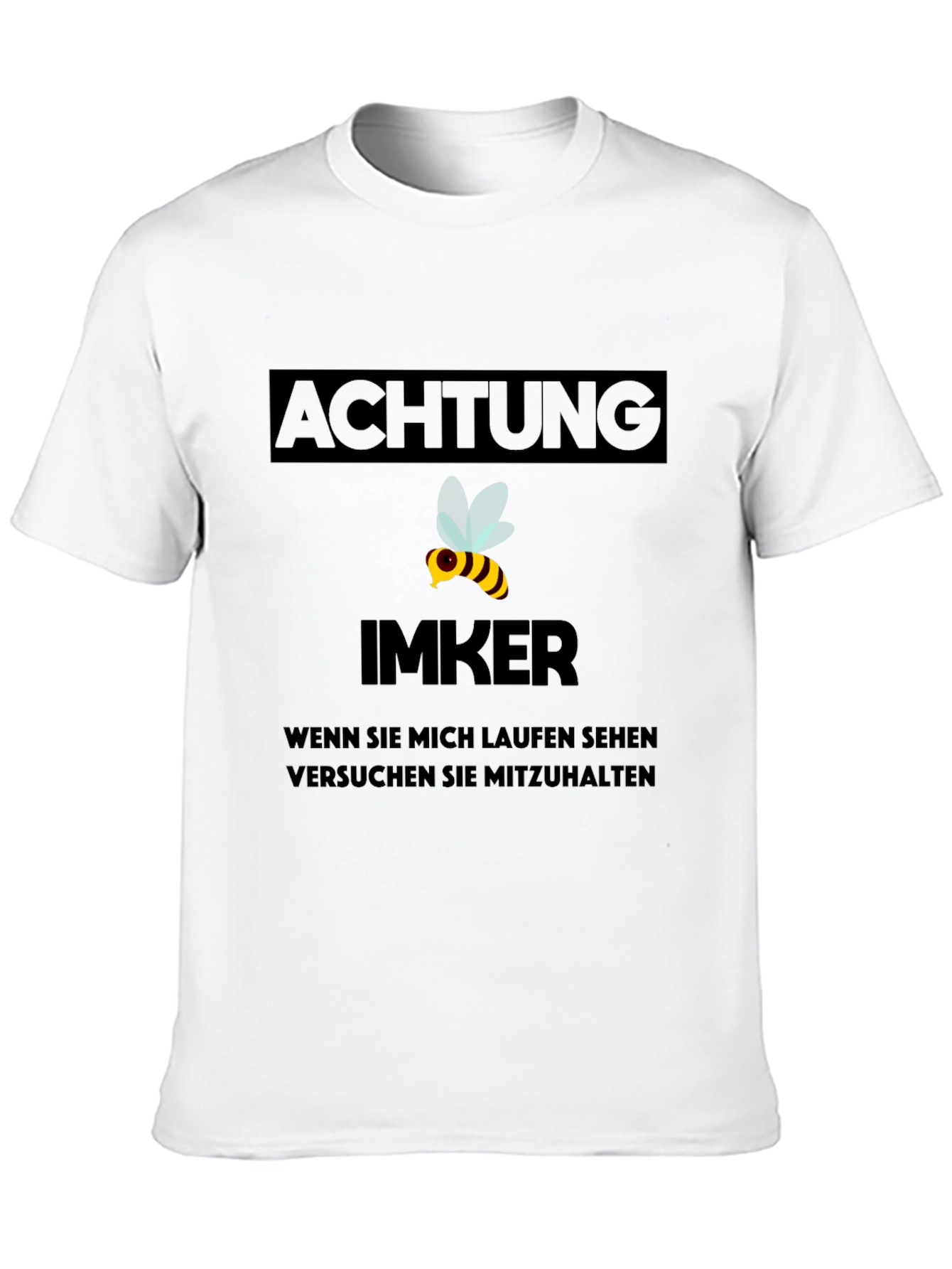 Achtung Imker T-Shirt - Beekeeper Warning Tee