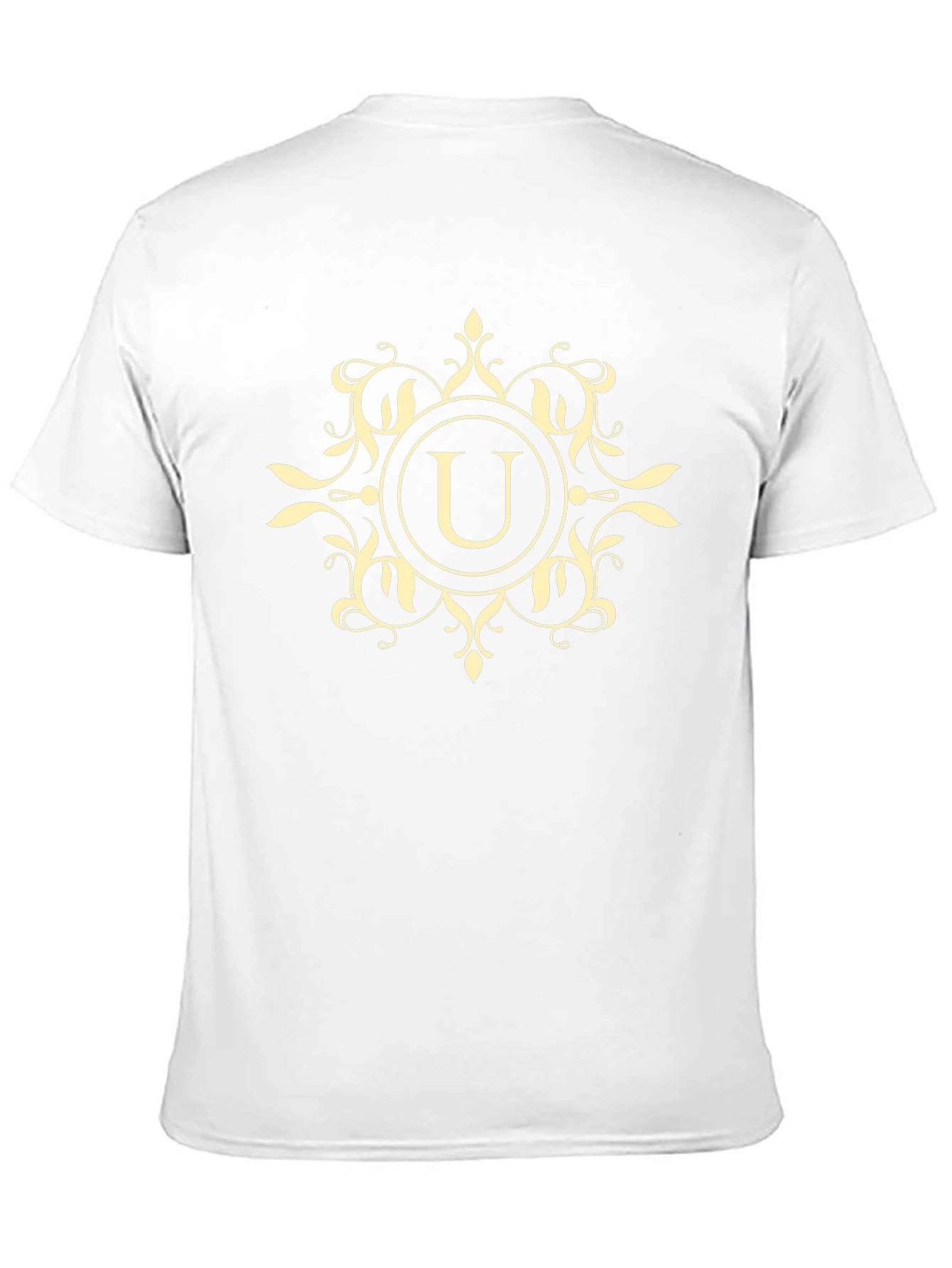 Monogram U Graphic T-Shirt - Stylish Black Tee