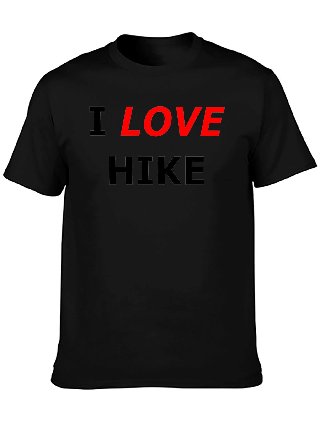 I Love Hike Black T-Shirt