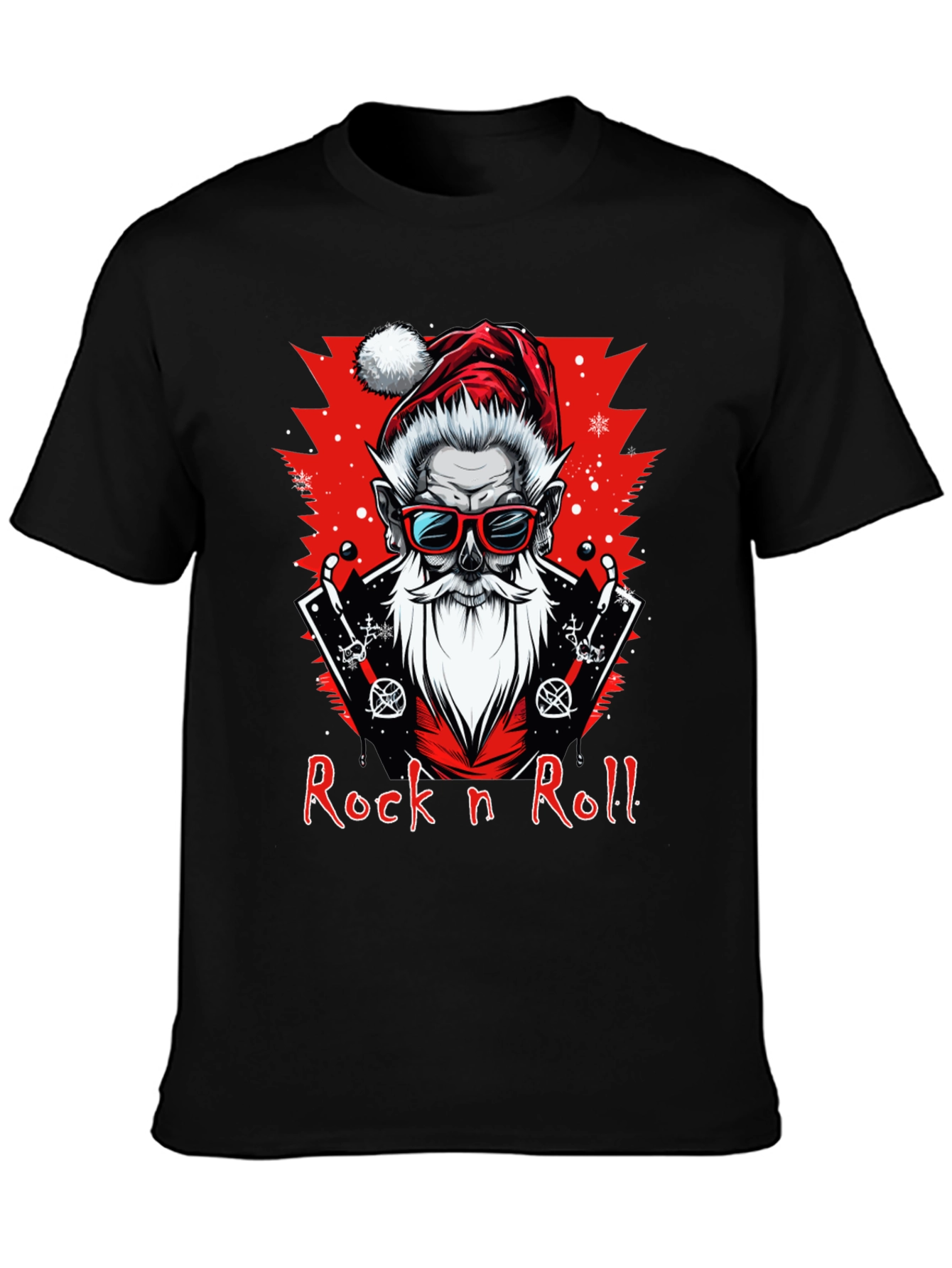 Rock n Roll Santa Graphic Tee