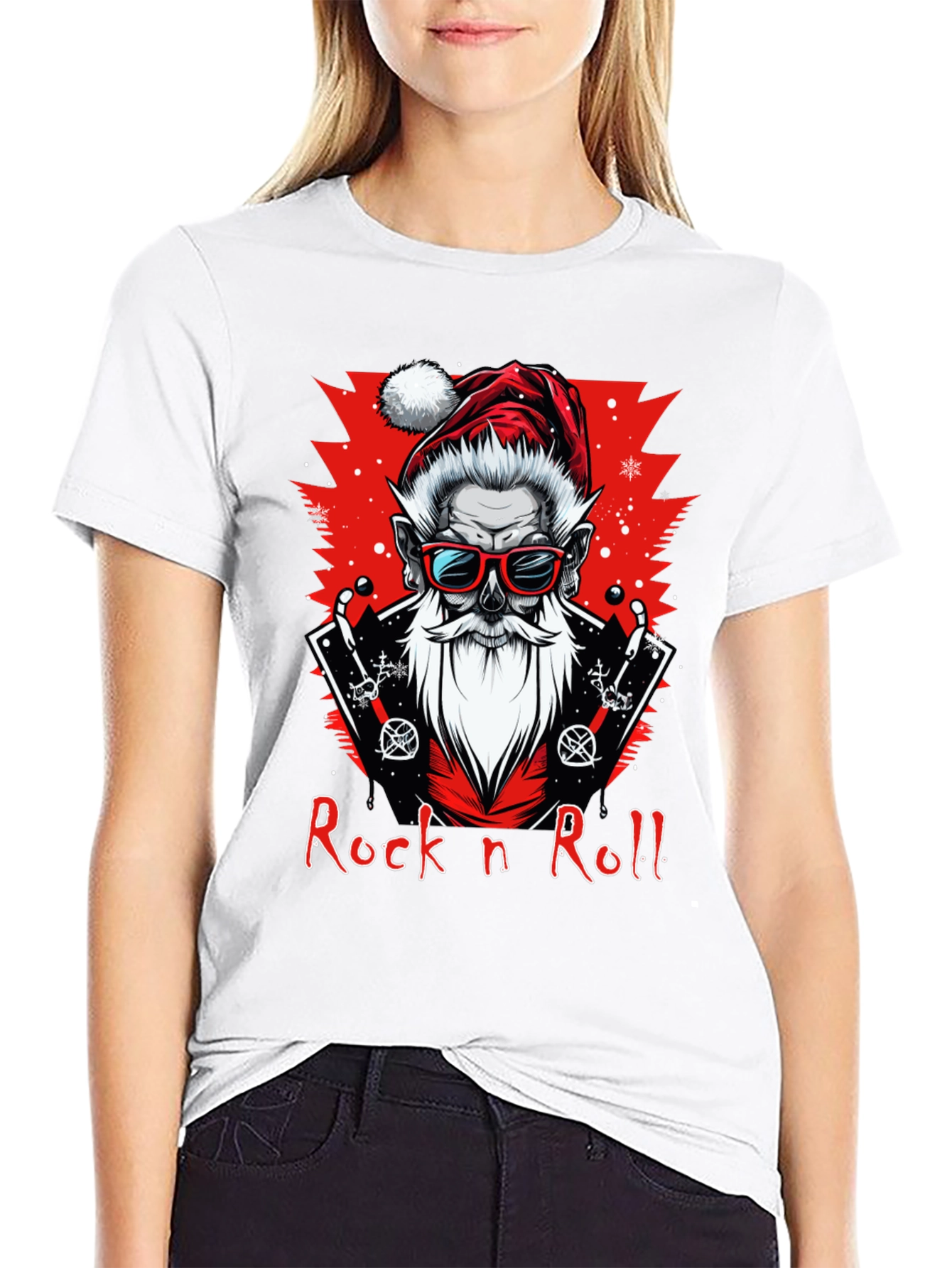 Rock n Roll Santa Graphic Tee