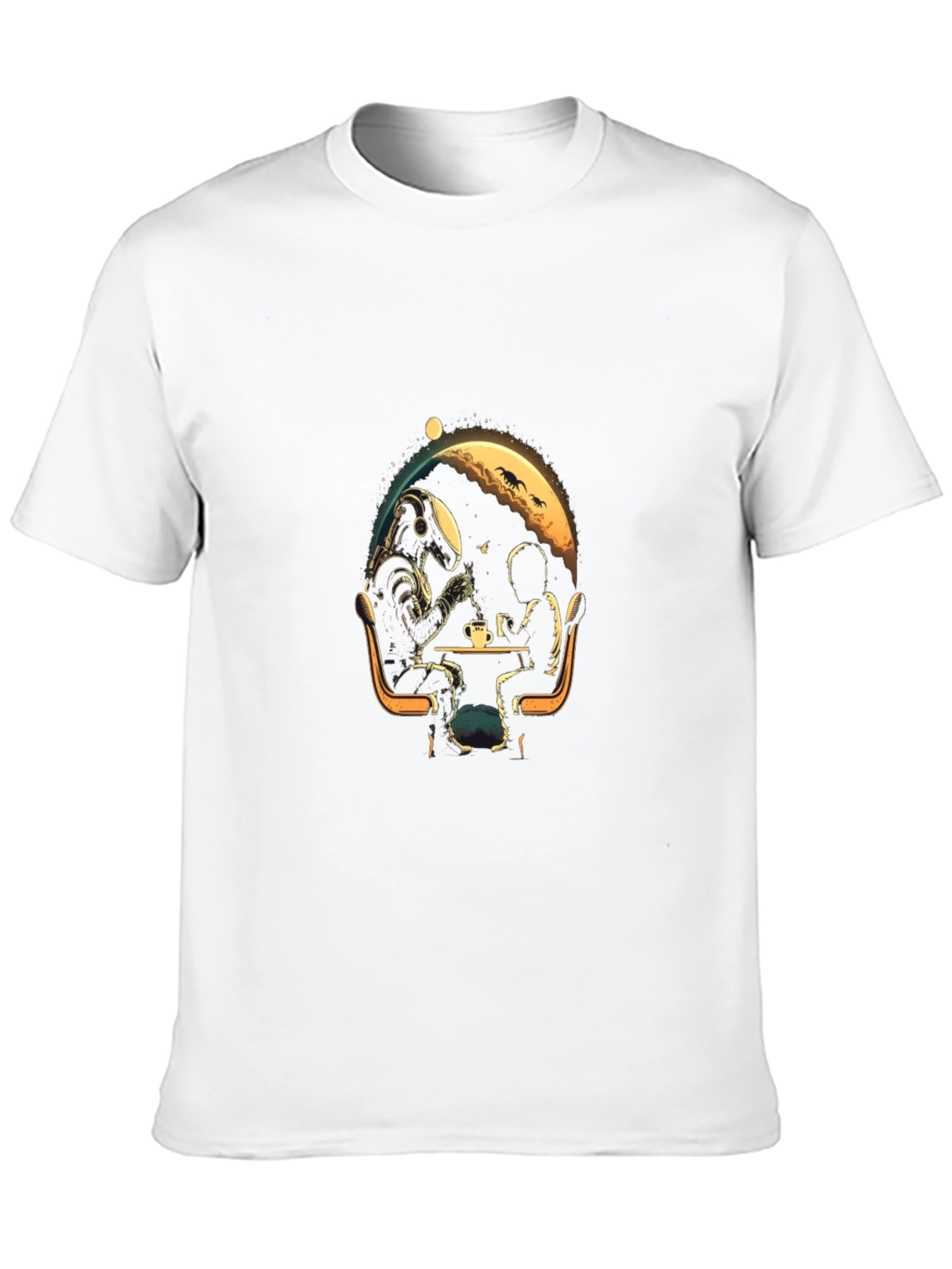 Astronaut Coffee Break Graphic T-Shirt