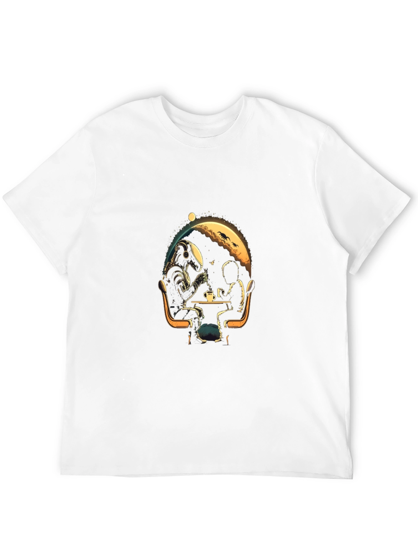 Astronaut Coffee Break Graphic T-Shirt