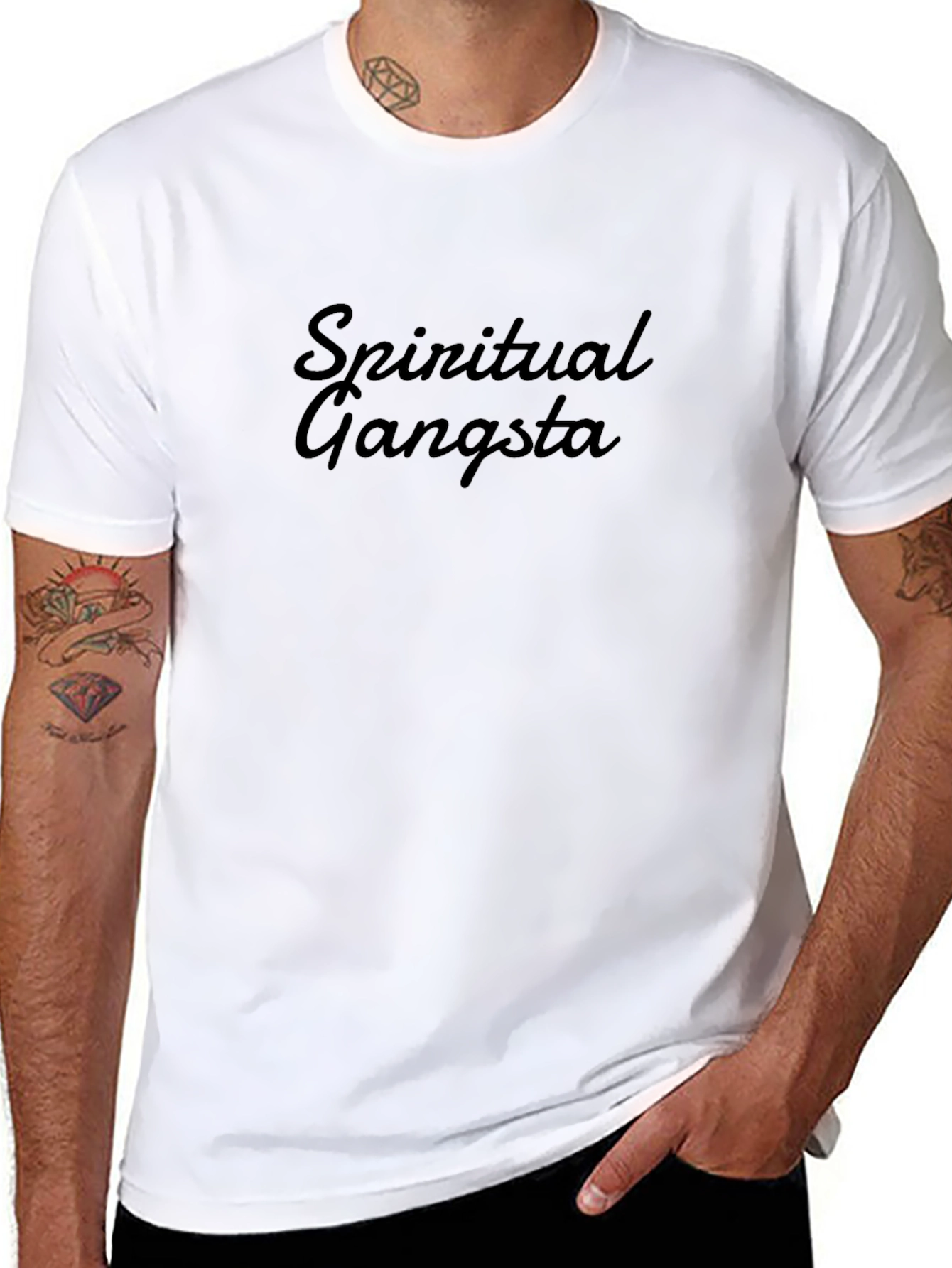 Spiritual Gangsta Graphic Tee - Black Unisex Shirt