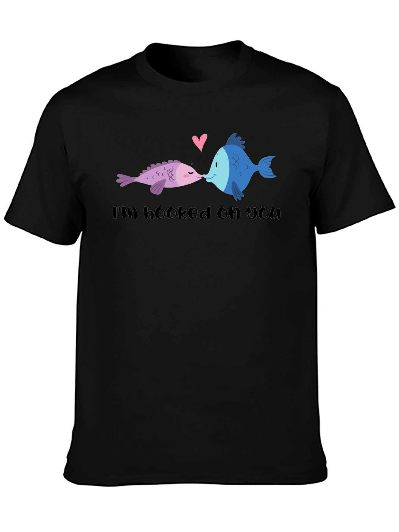 Hooked on You Fish Graphic T-Shirt