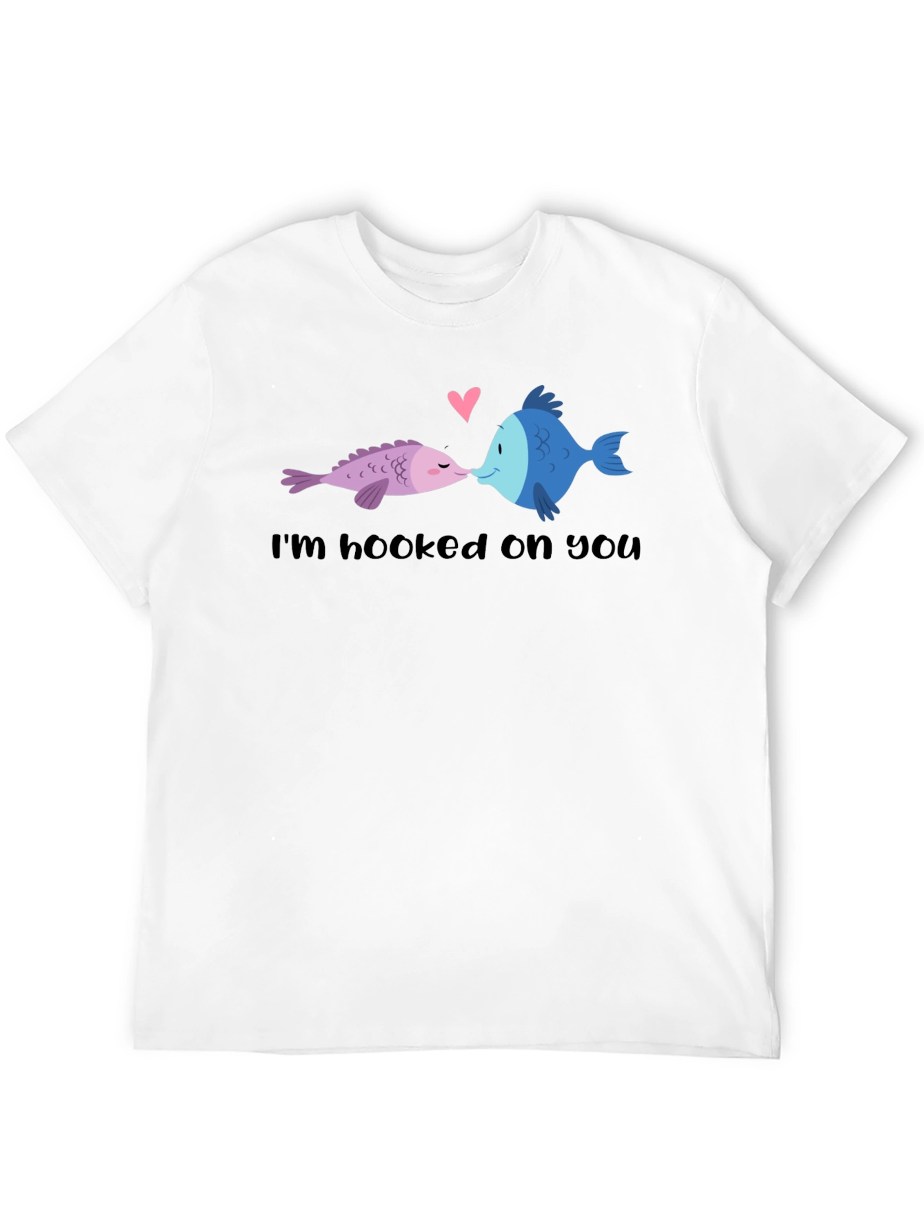 Hooked on You Fish Graphic T-Shirt