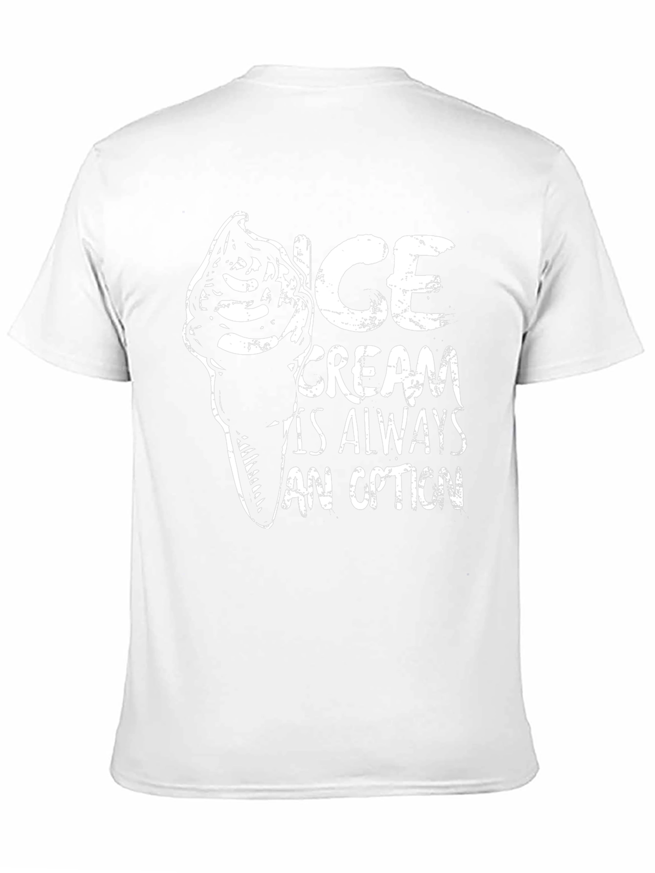 Ice Cream is Always an Option Black Graphic Tee