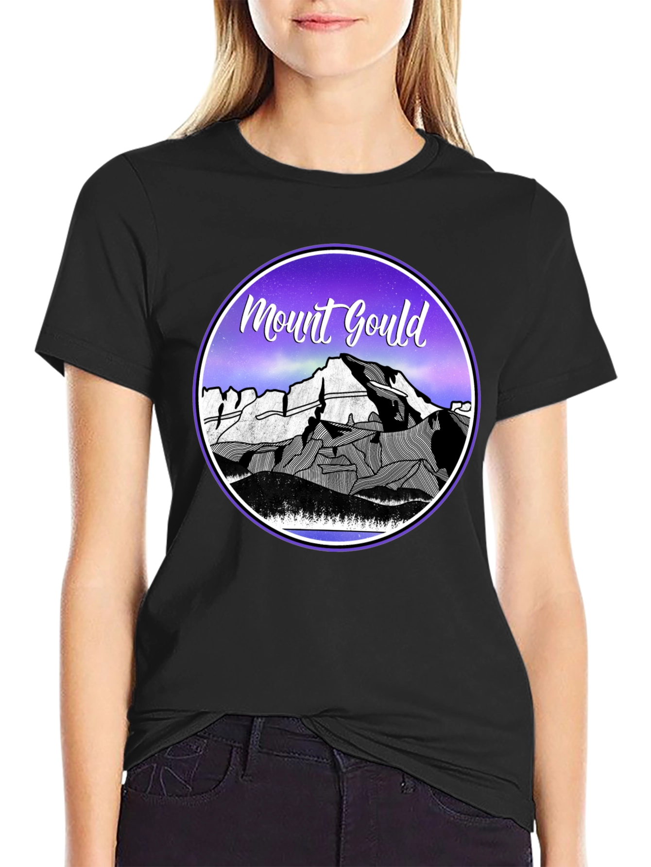 Mount Gould Graphic Tee - Black Cotton