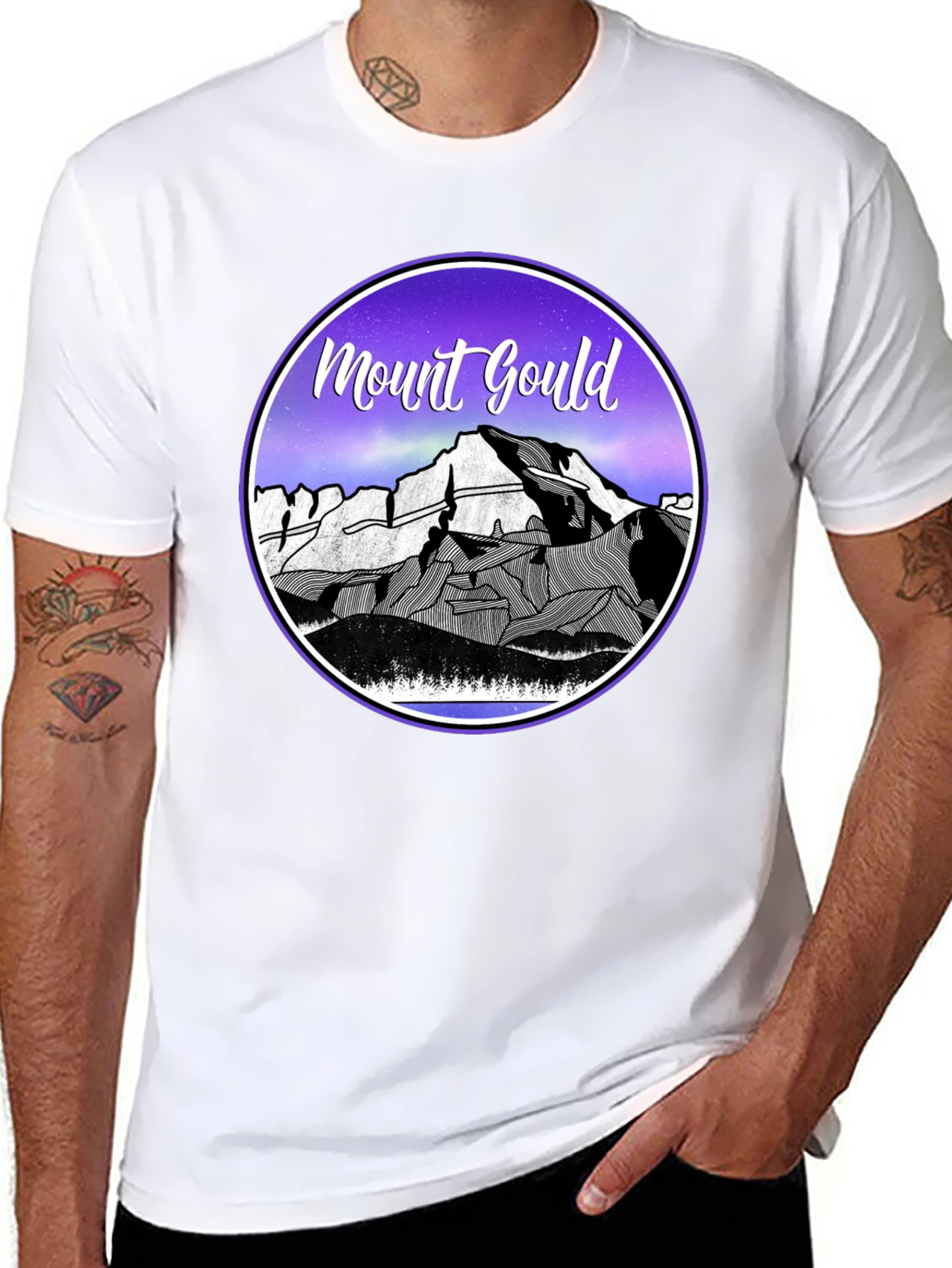 Mount Gould Graphic Tee - Black Cotton