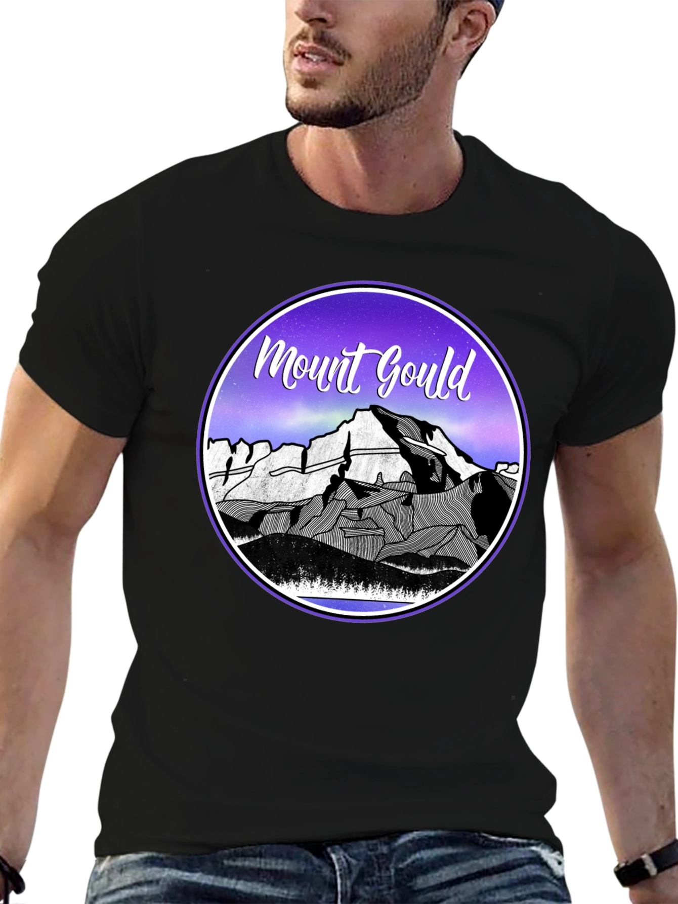 Mount Gould Graphic Tee - Black Cotton