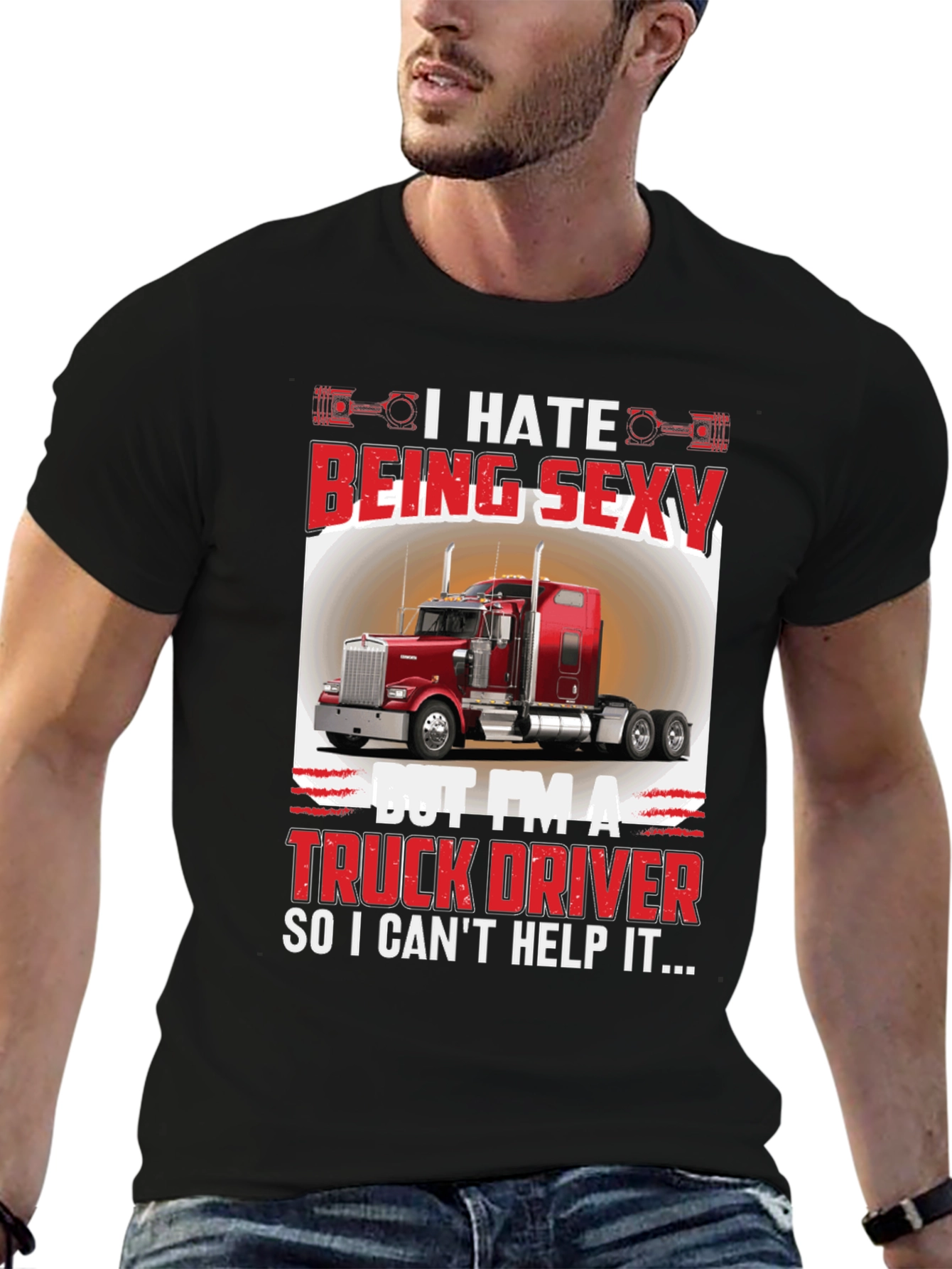 Funny Truck Driver Graphic T-Shirt