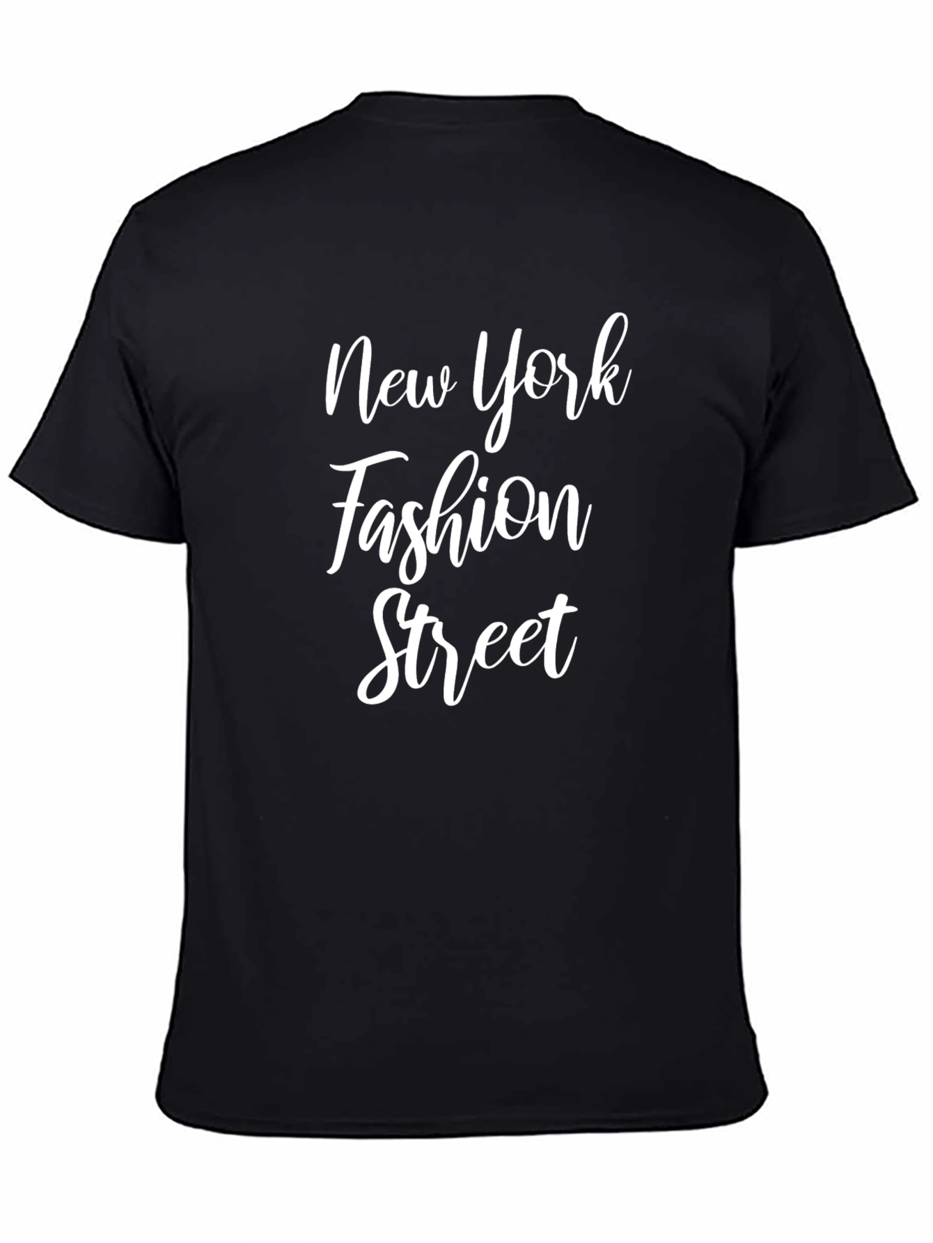New York Fashion Street Black T-Shirt