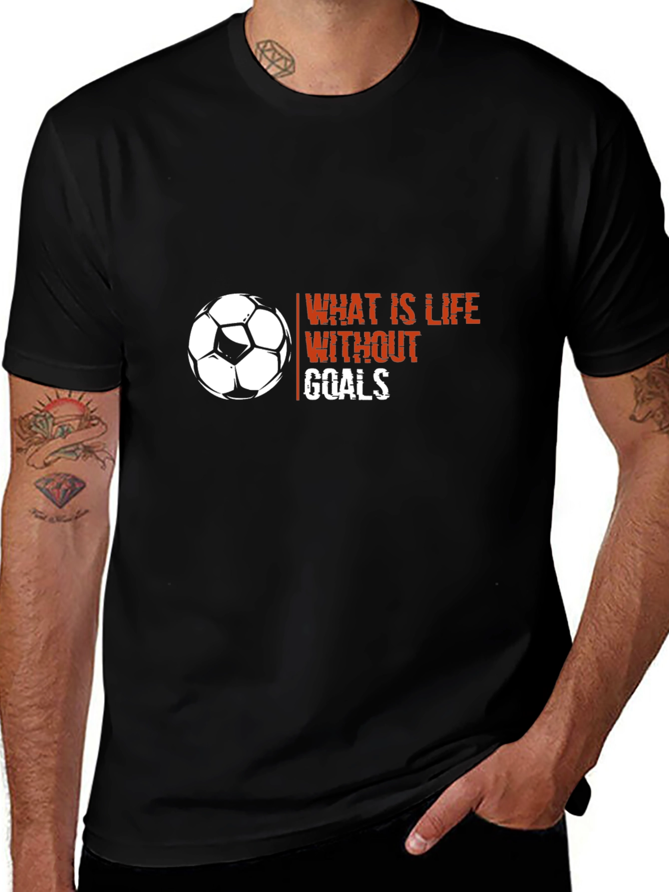 Soccer Life Goals T-Shirt - Black