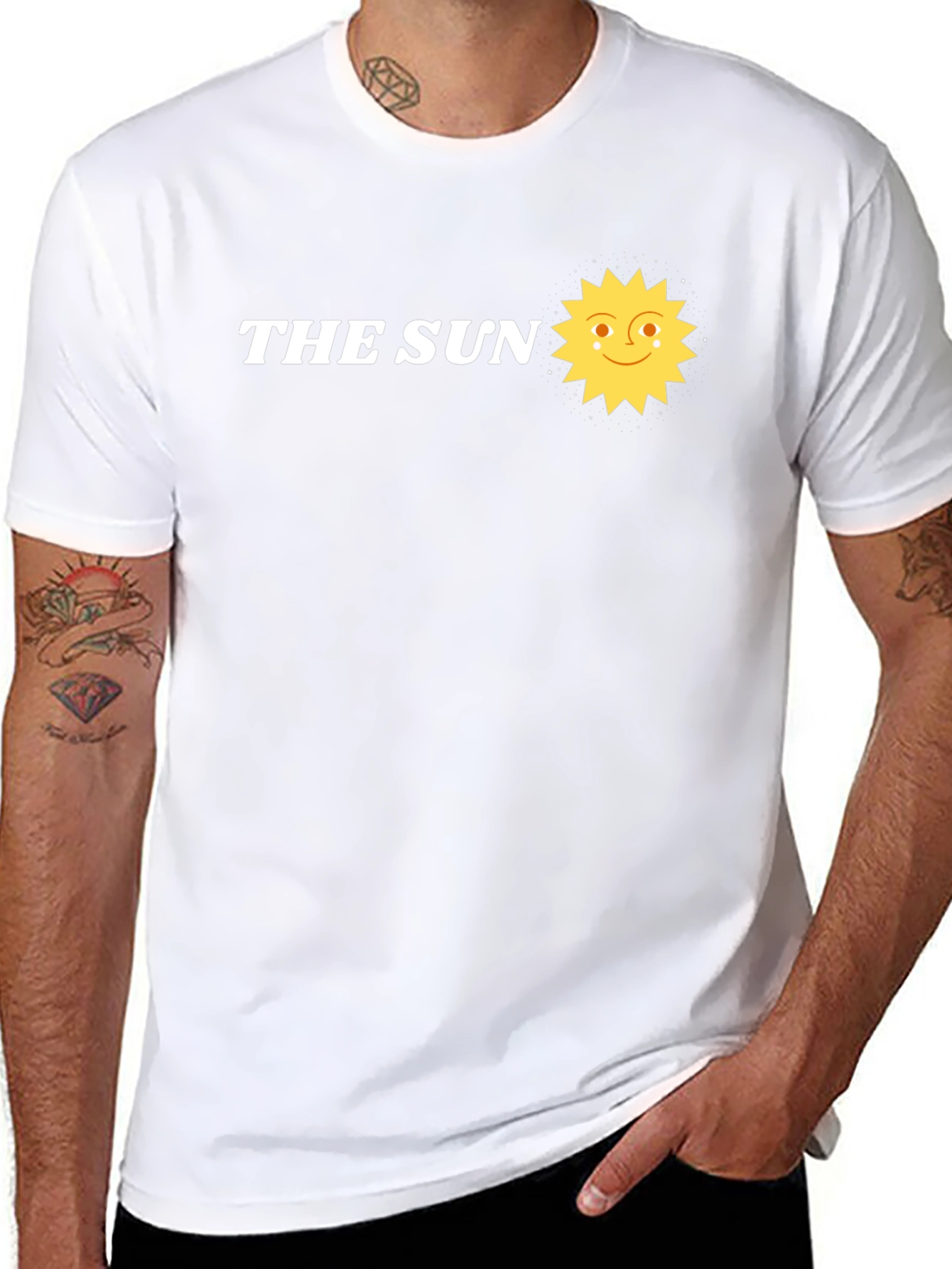 The Sun Graphic Tee - Soft Cotton Blend T-Shirt