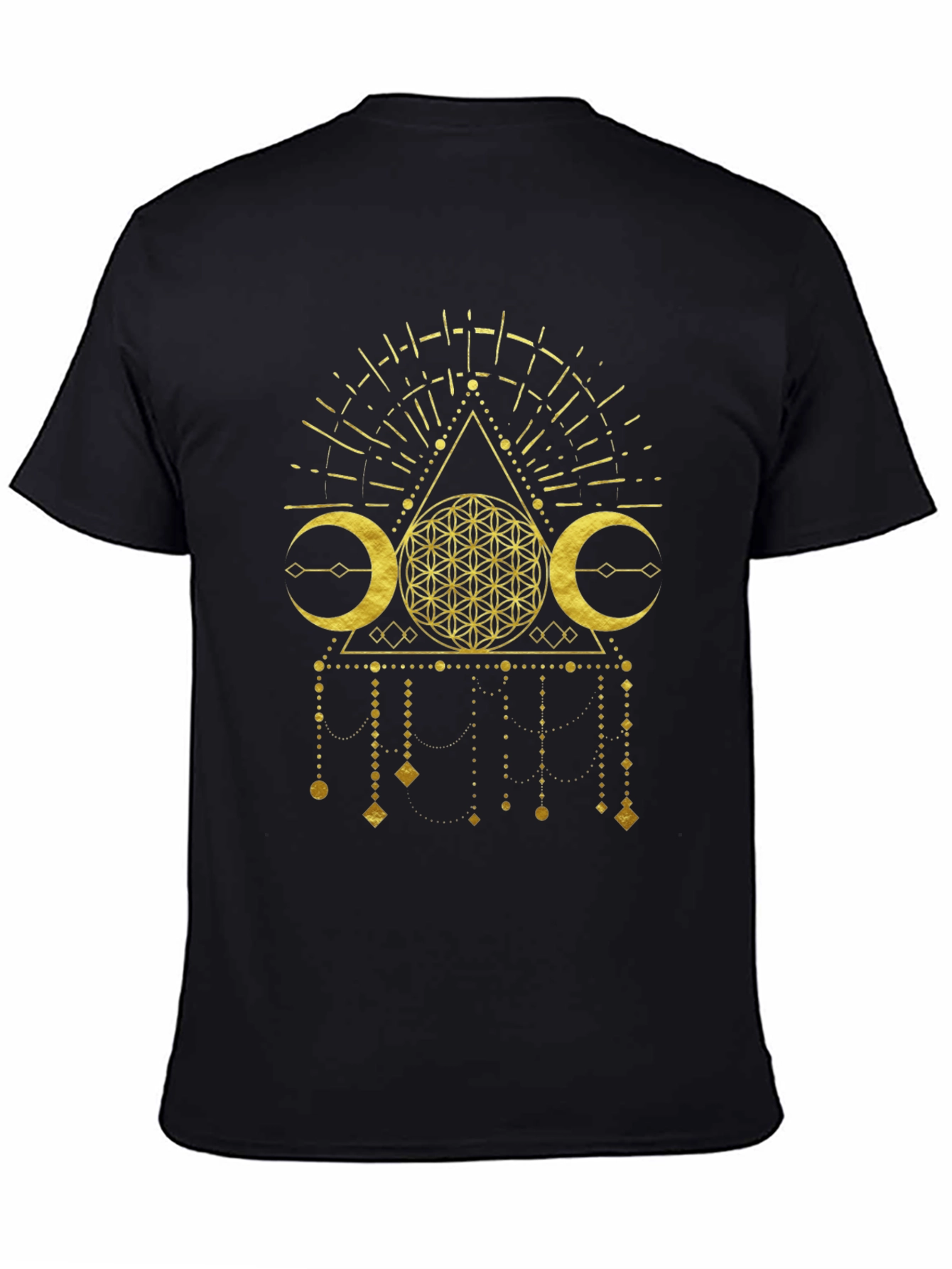 Mystic Gold Graphic Tee - Modern Occult Design