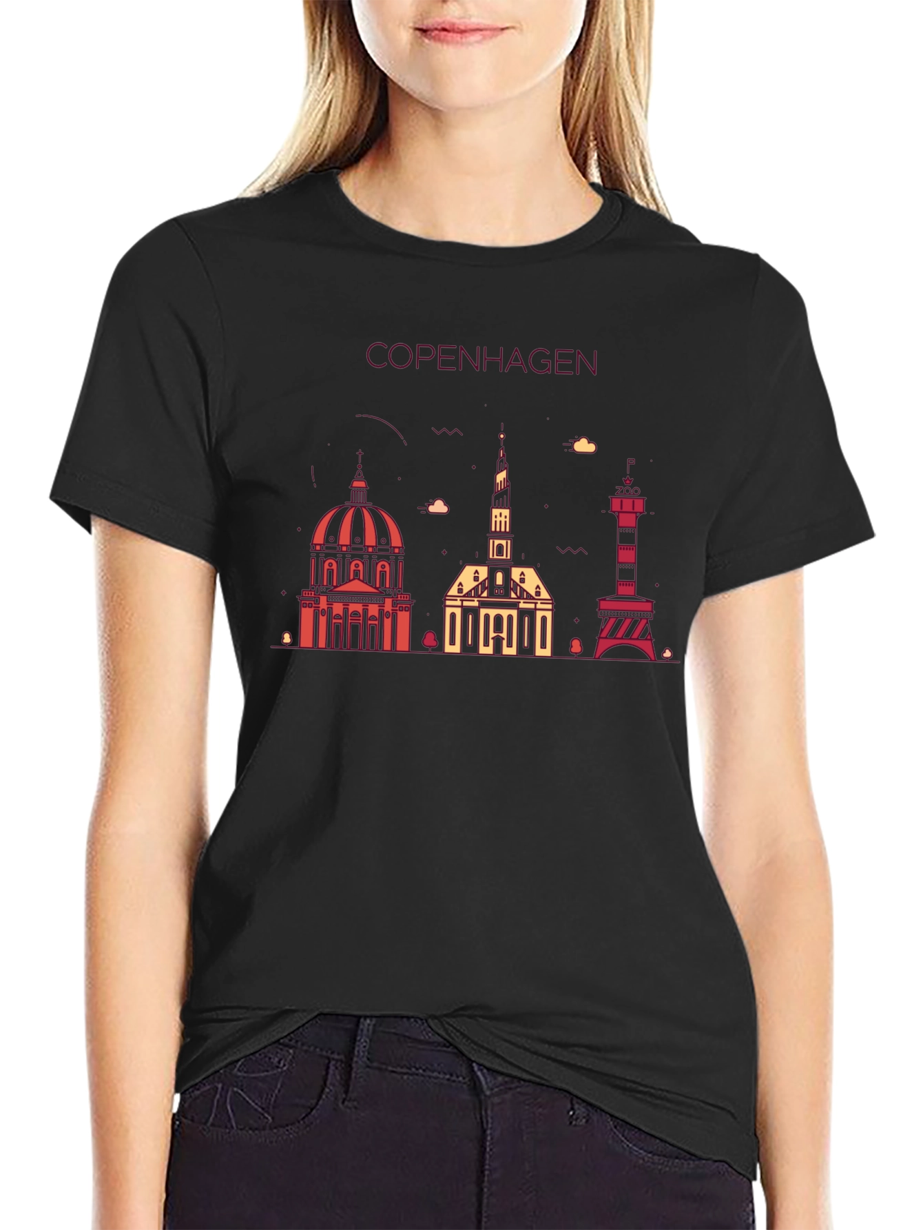 Copenhagen Skyline Graphic Tee