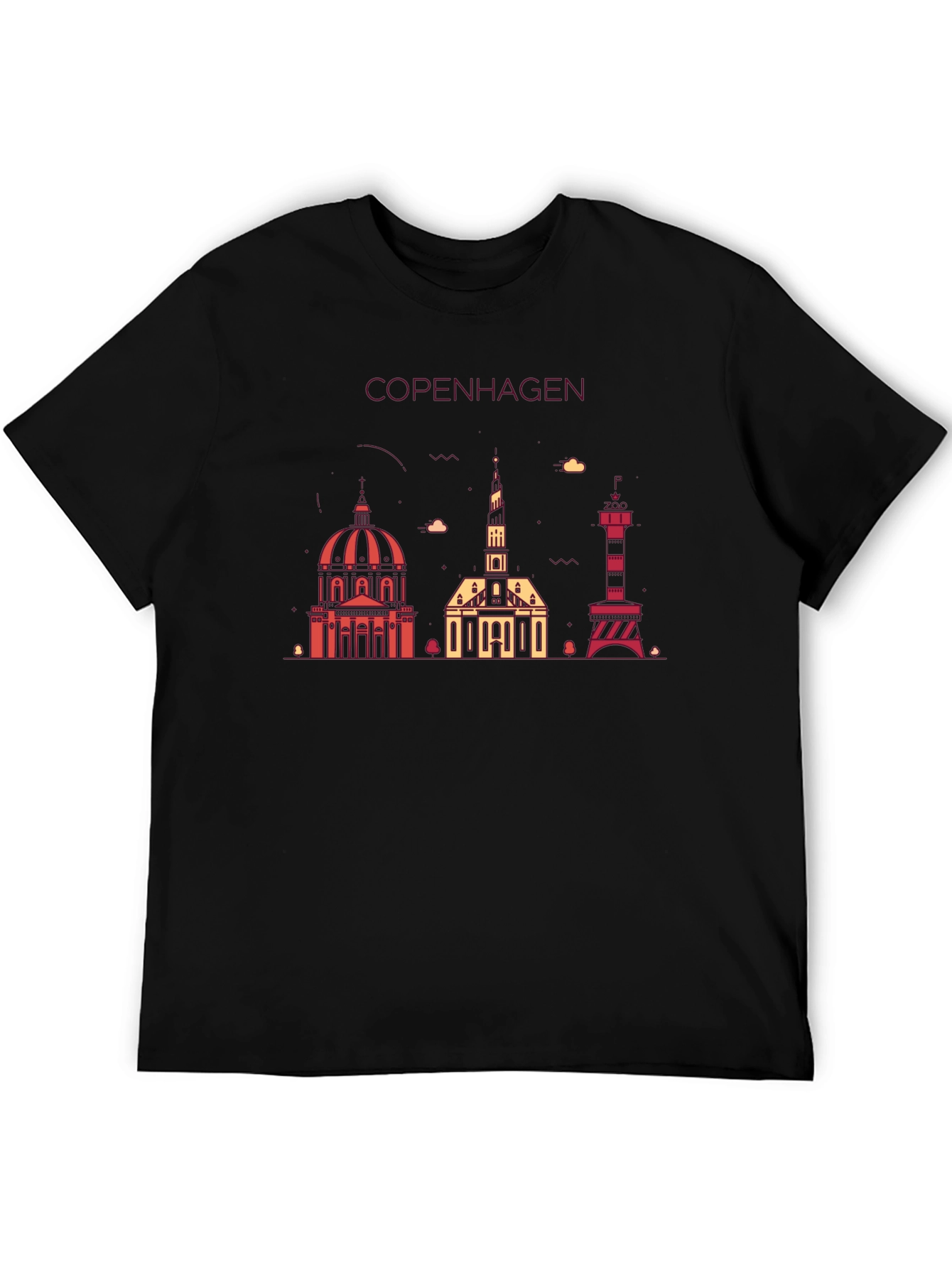 Copenhagen Skyline Graphic Tee