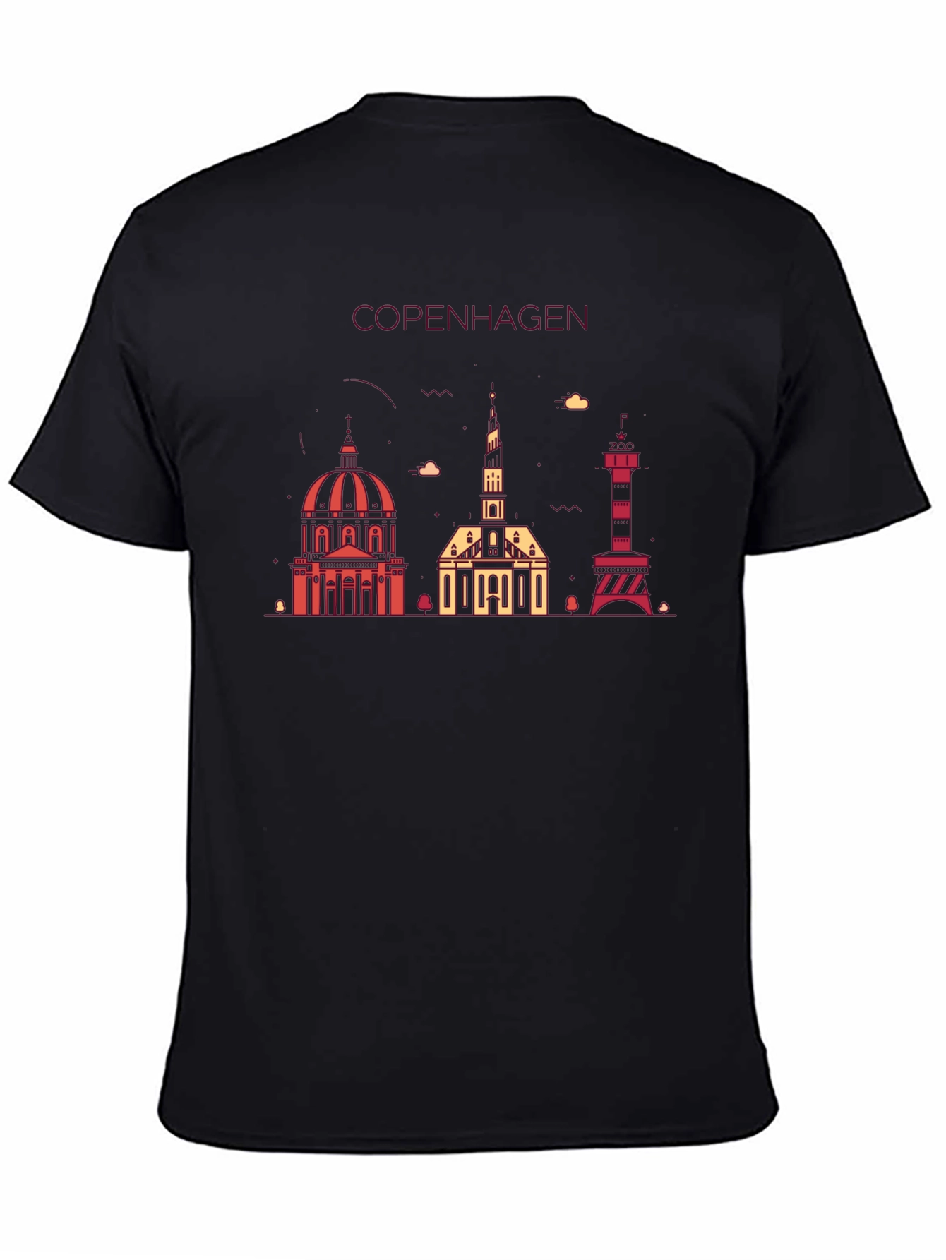 Copenhagen Skyline Graphic Tee