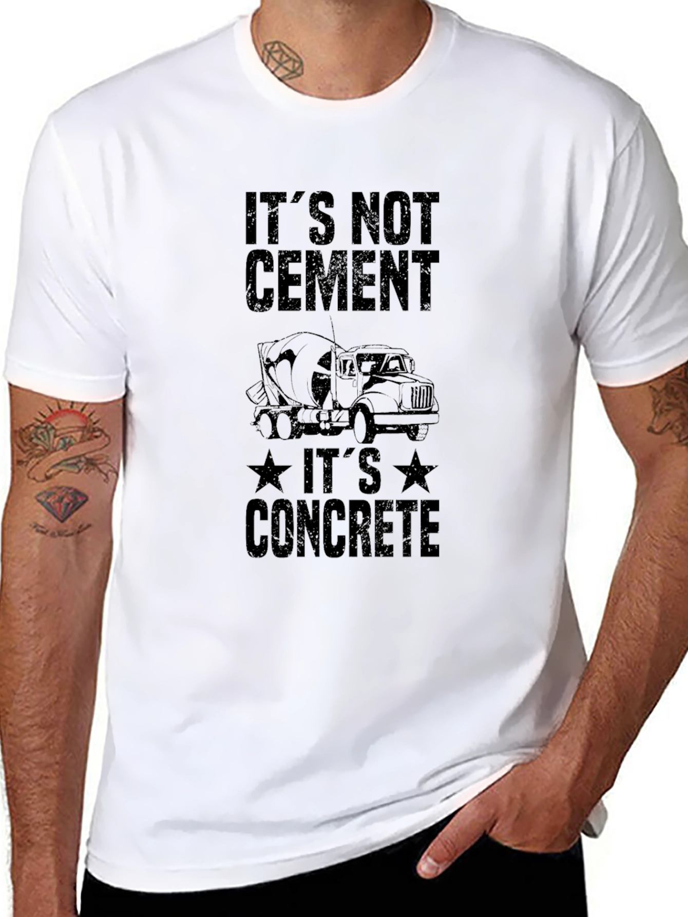 Its Not Cement Concrete Truck Mens T-Shirt