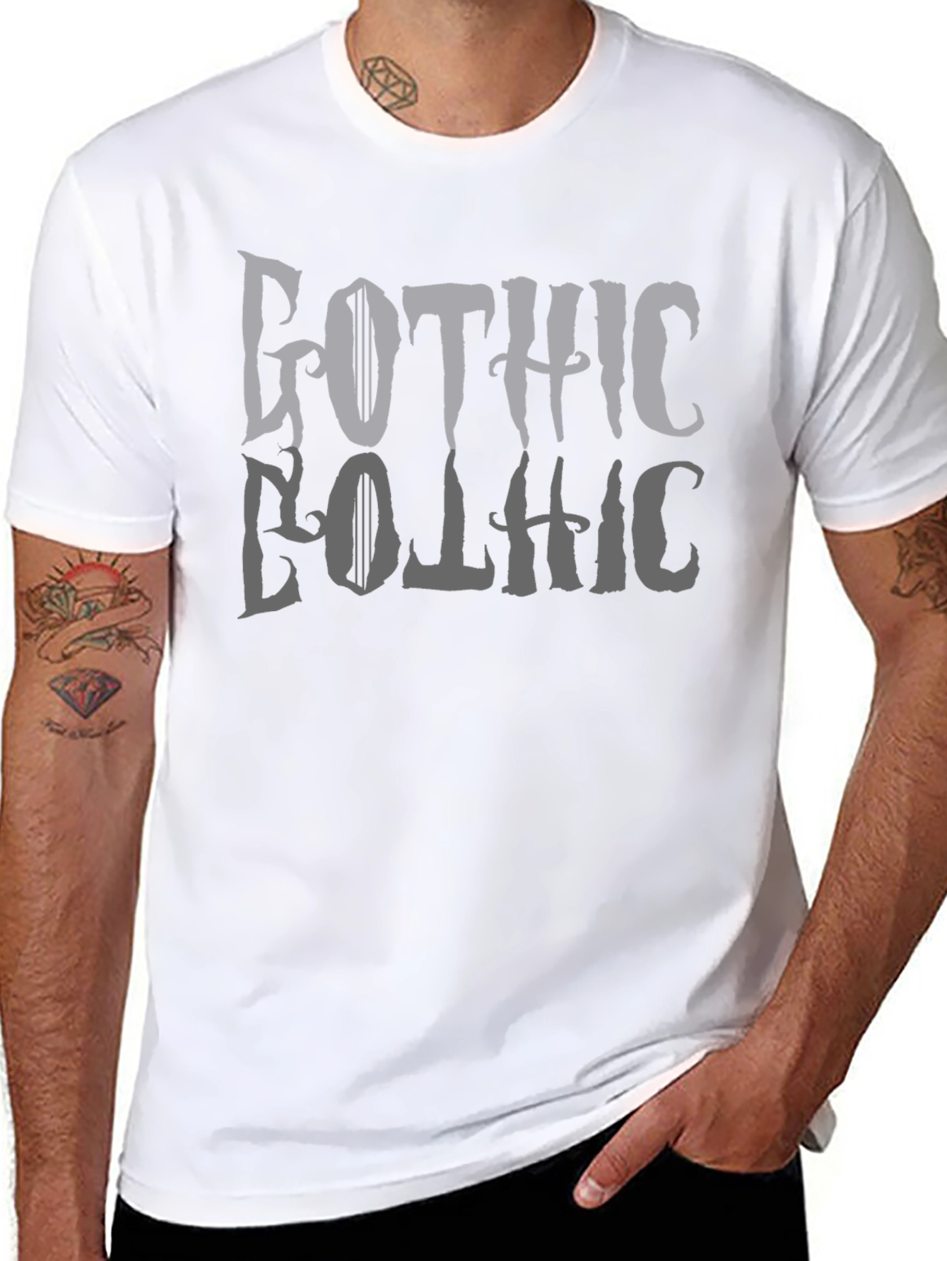 Gothic Style Mens Graphic Tee