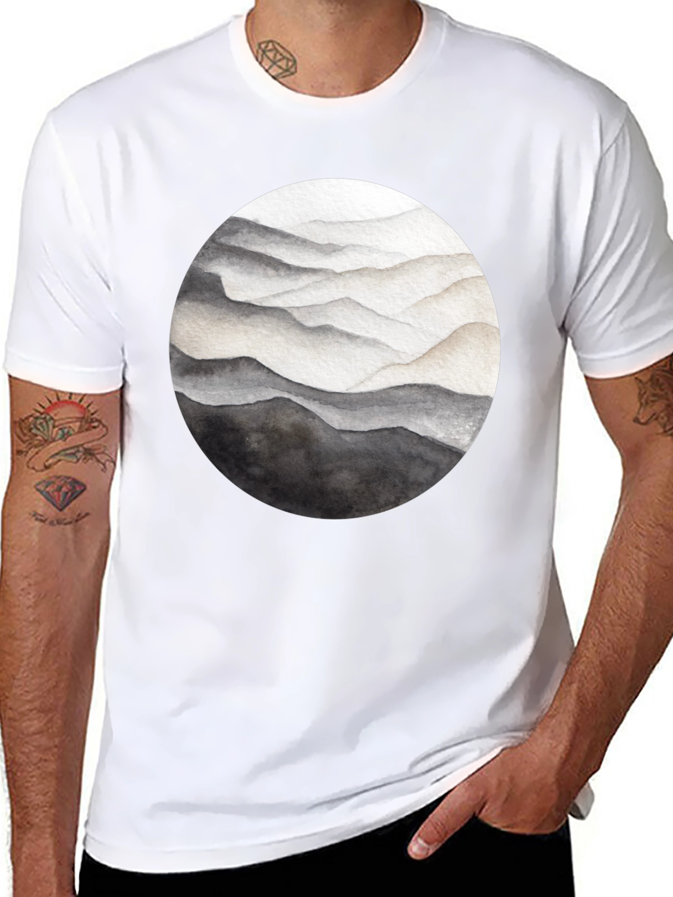 Watercolor Mountain Graphic Tee