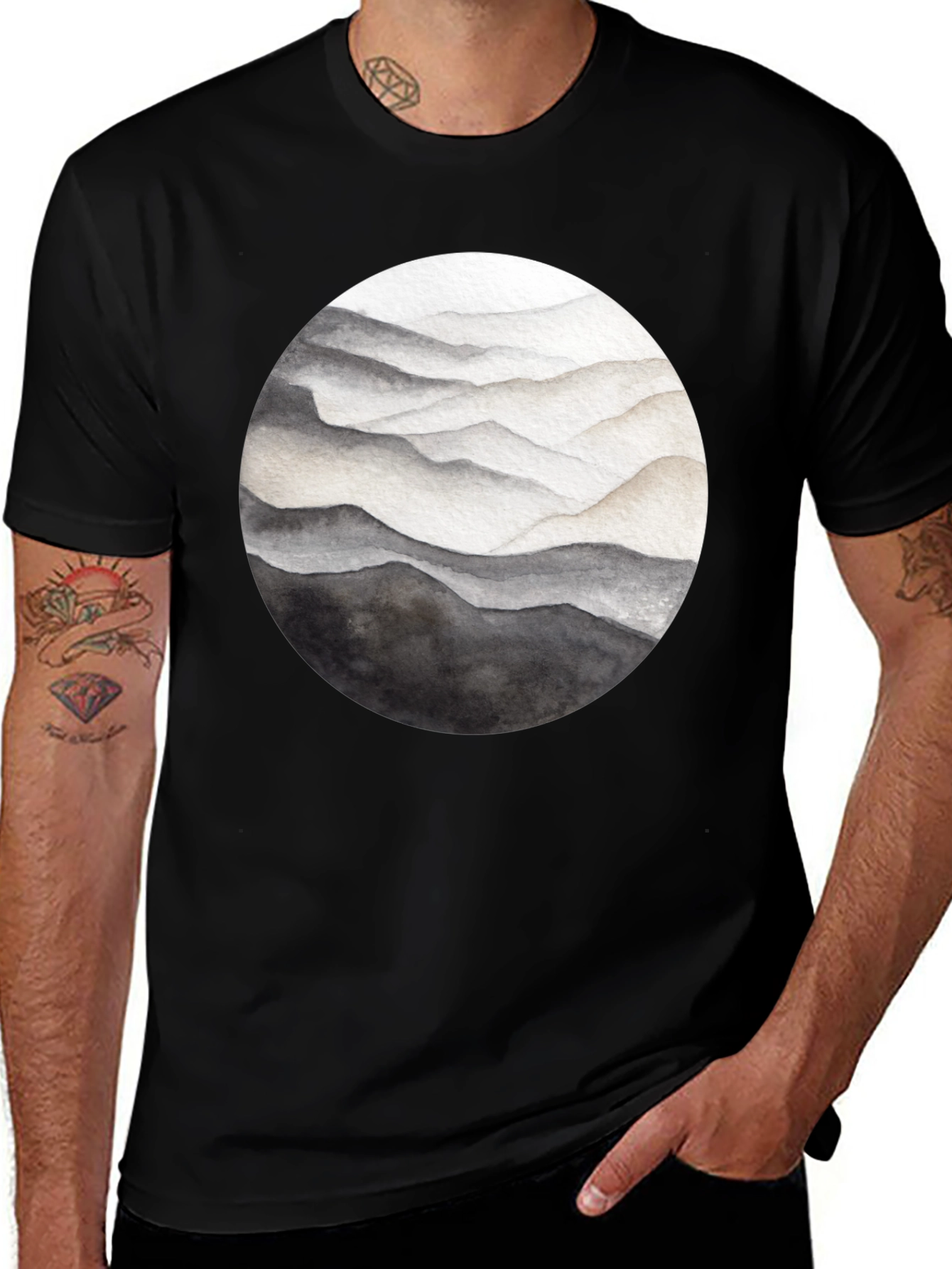 Watercolor Mountain Graphic Tee
