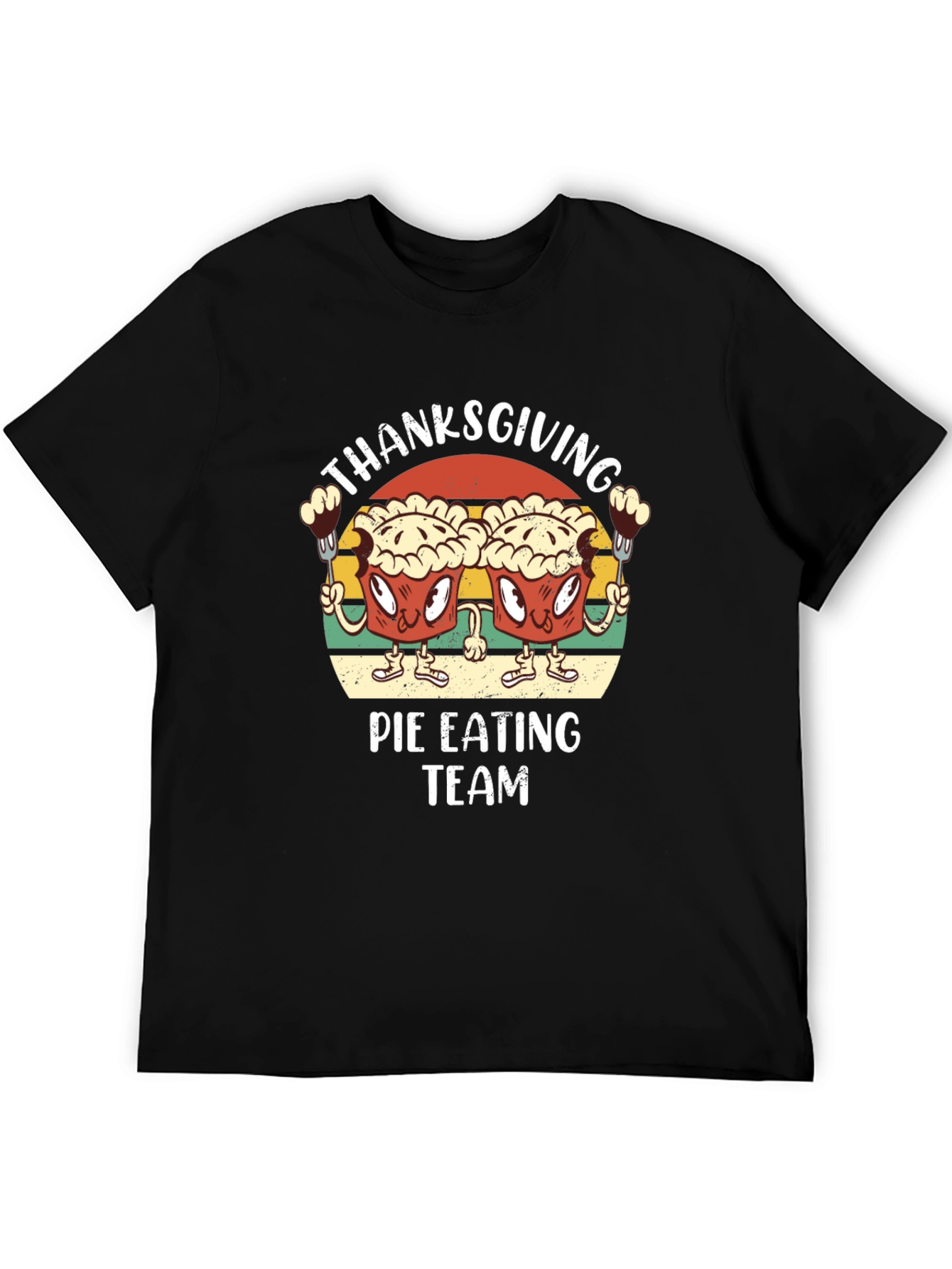 Thanksgiving Pie Eating Team Graphic T-Shirt