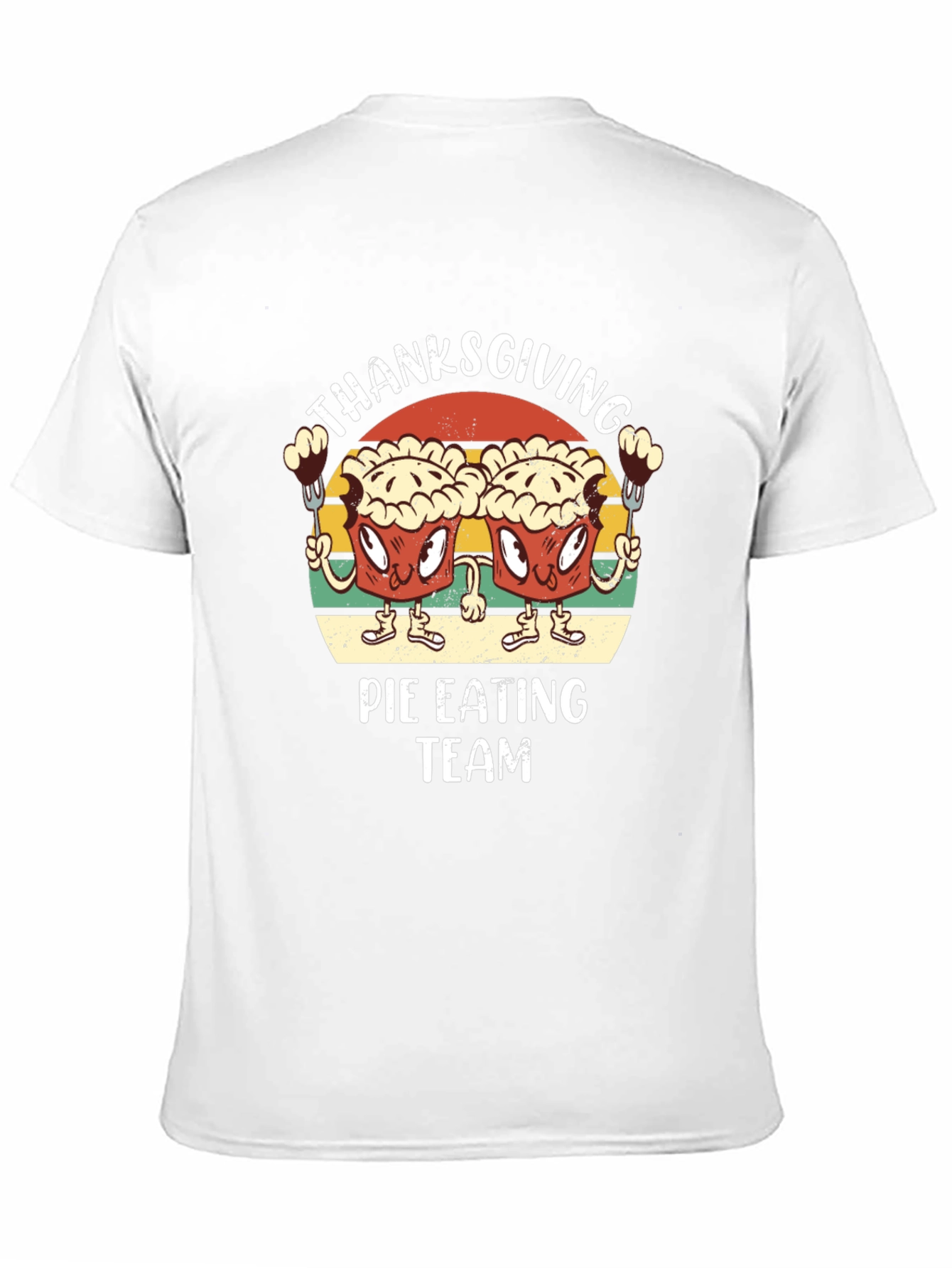 Thanksgiving Pie Eating Team Graphic T-Shirt