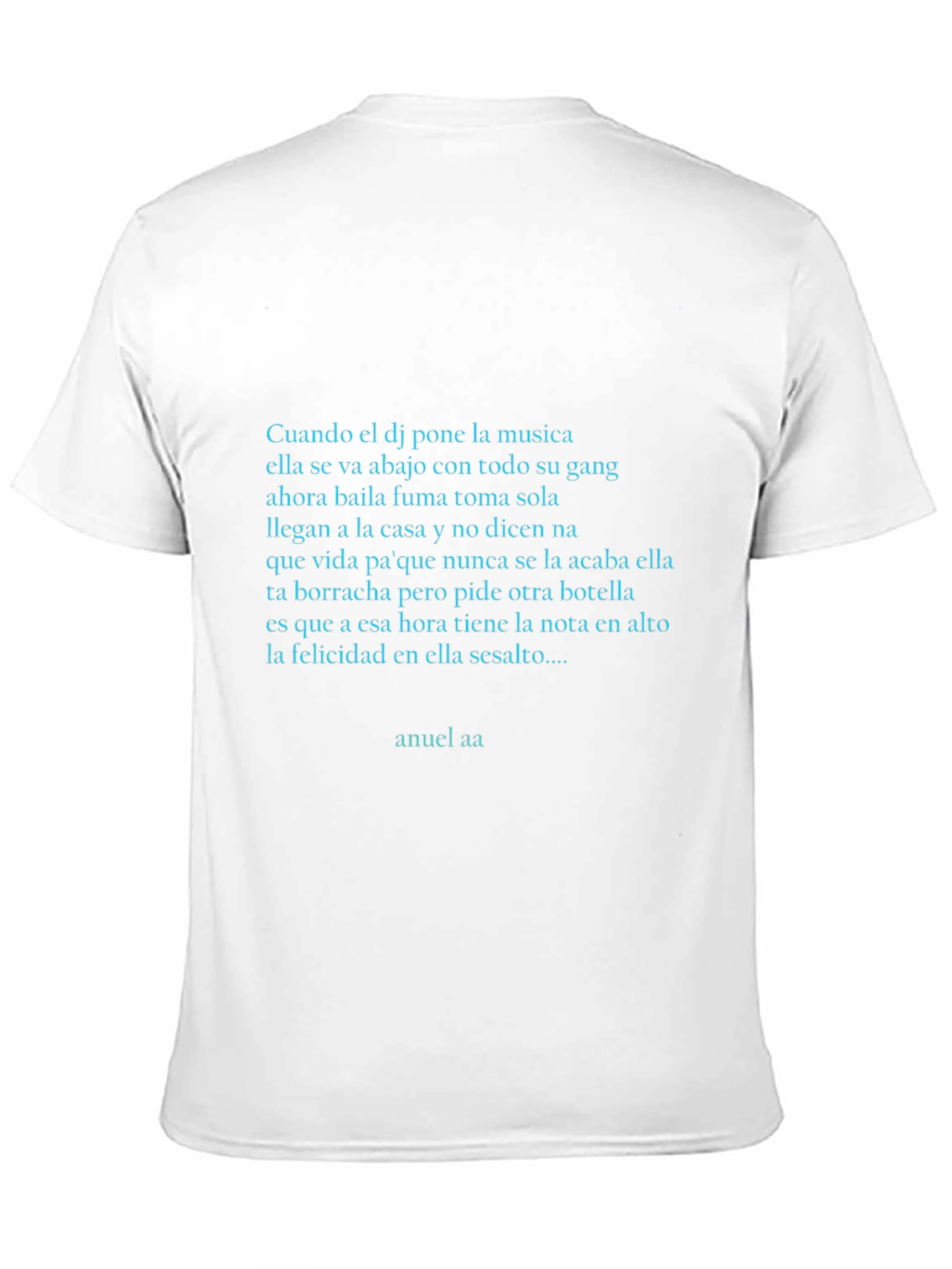 Anuel AA Lyric Tee - Urban Style