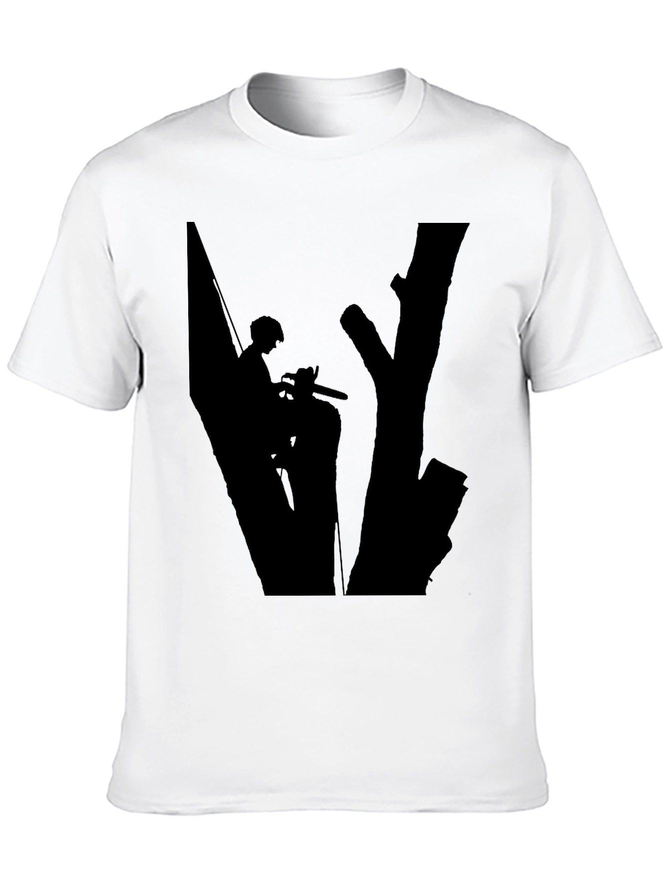 Arborist Silhouette Graphic Tee - Black