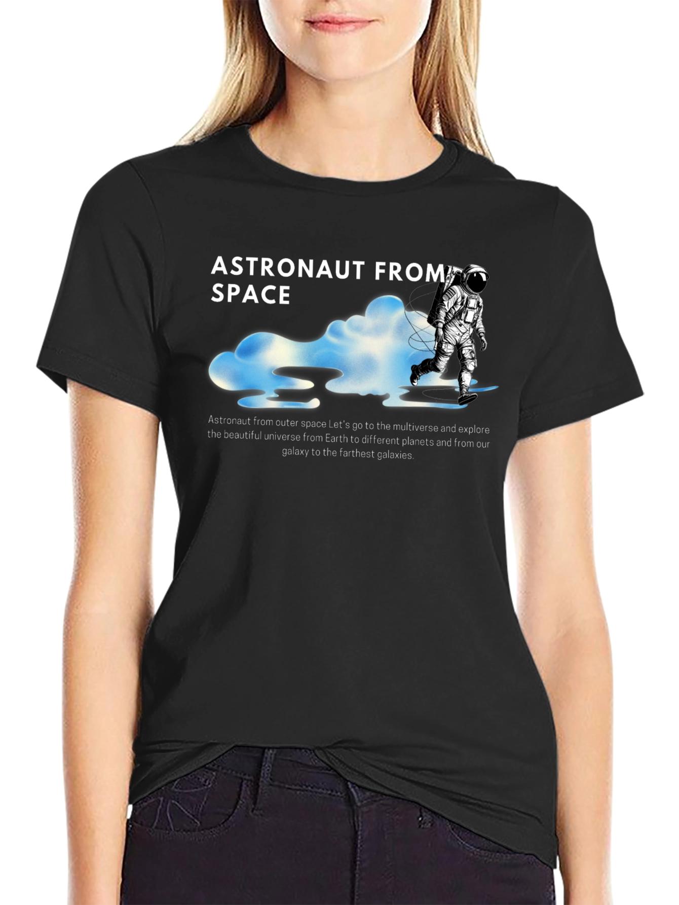 Astronaut From Space Graphic T-Shirt
