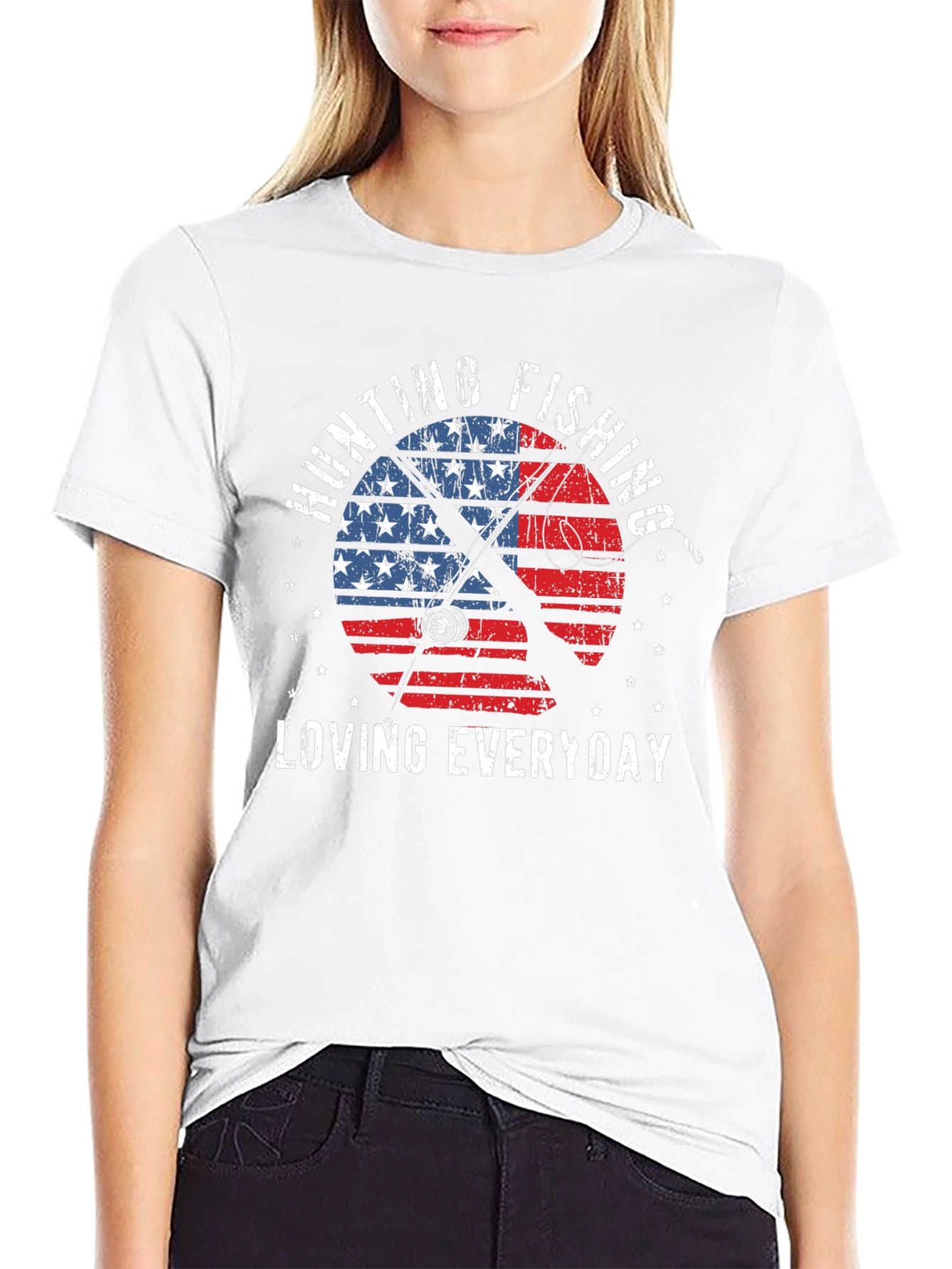 Hunting Fishing Everyday Patriotic T-Shirt