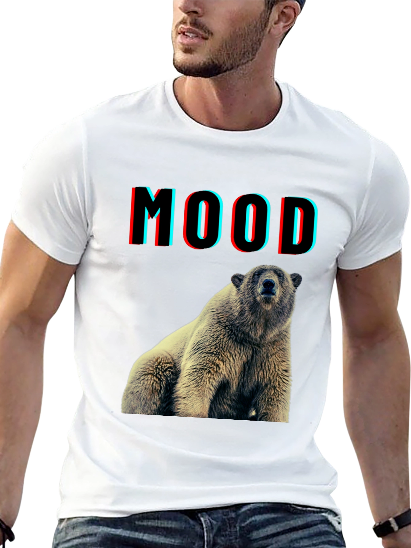 Bear Mood Graphic T-Shirt