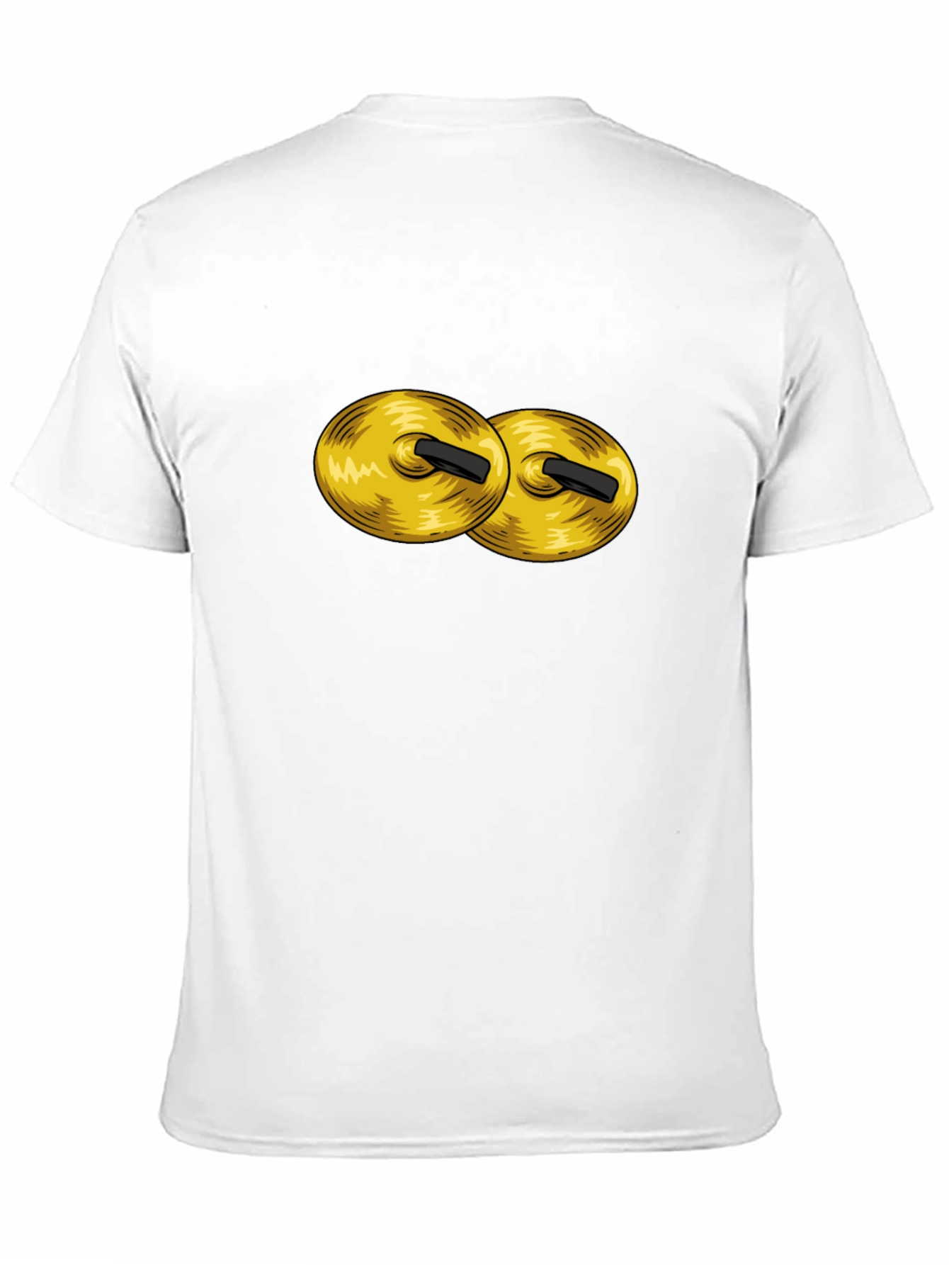 Cymbals Graphic Tee - Black Cotton Crew Neck T-Shirt
