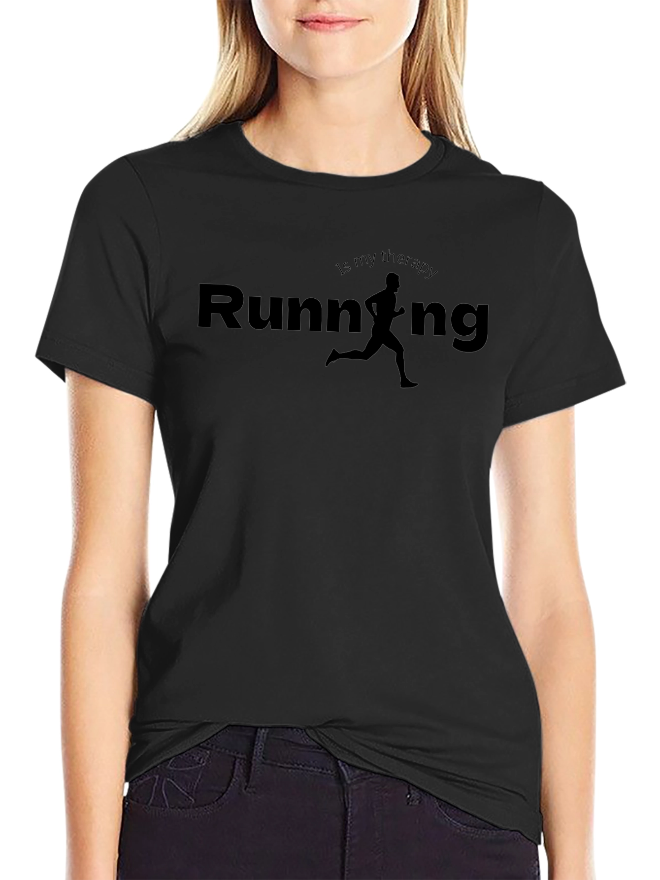 Running Is My Therapy Graphic Tee
