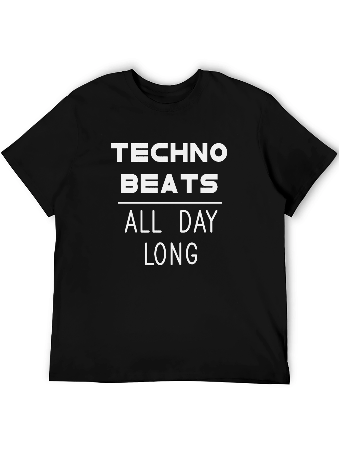 Techno Beats All Day Long Graphic T-Shirt
