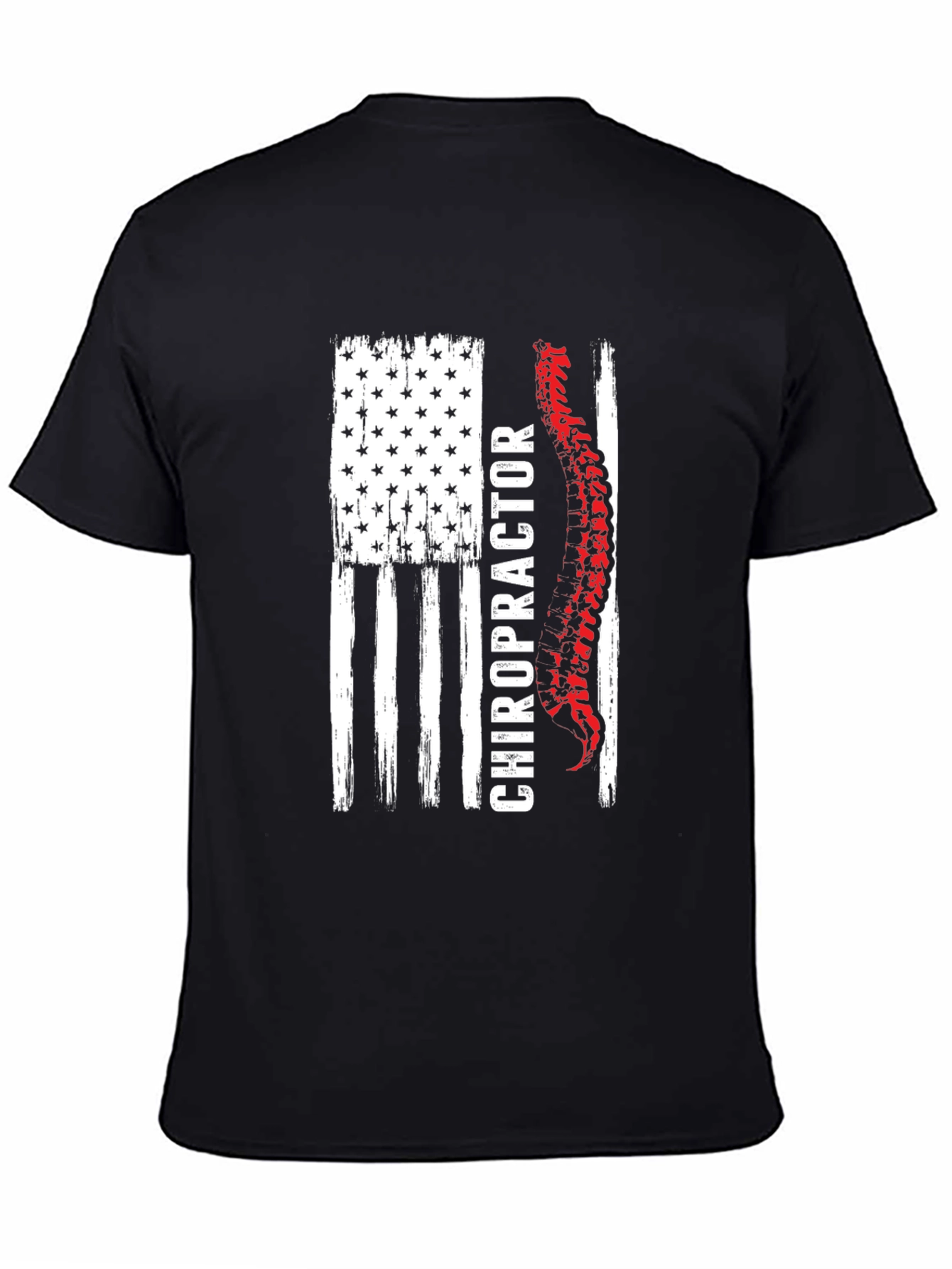 Chiropractor American Flag Graphic Tee