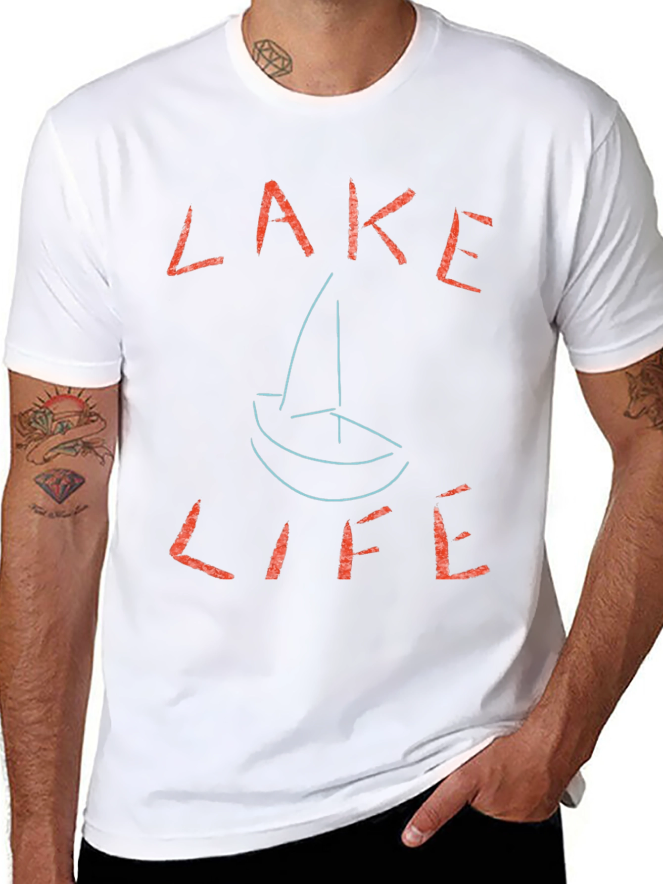 Lake Life T-Shirt - Casual Graphic Tee